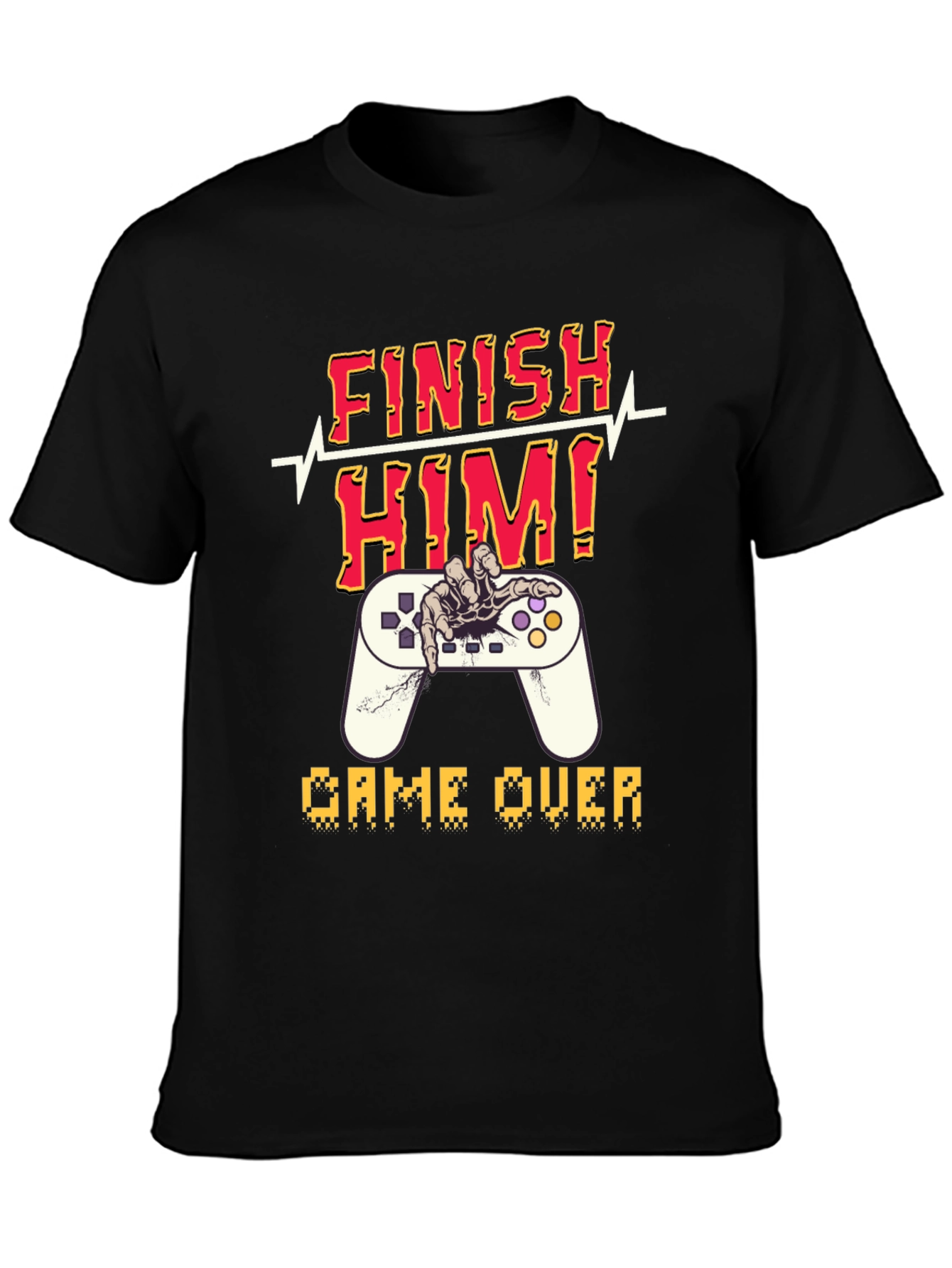 Finish Him! Game Over Graphic T-Shirt