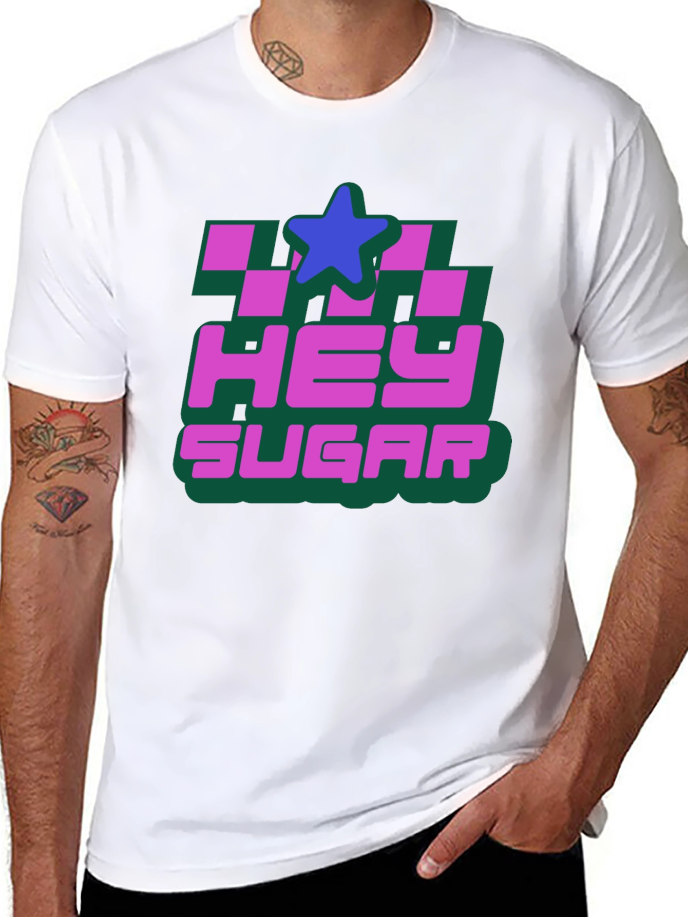 Hey Sugar Graphic T-Shirt - Black