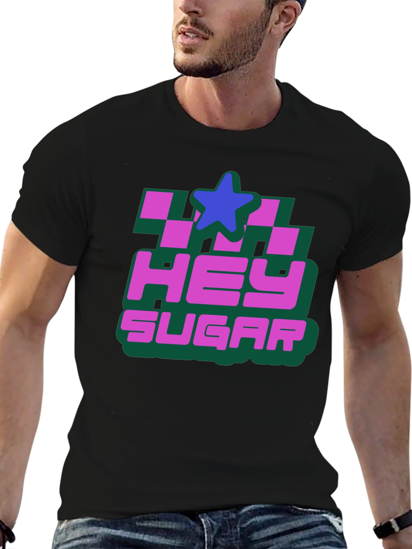 Hey Sugar Graphic T-Shirt - Black