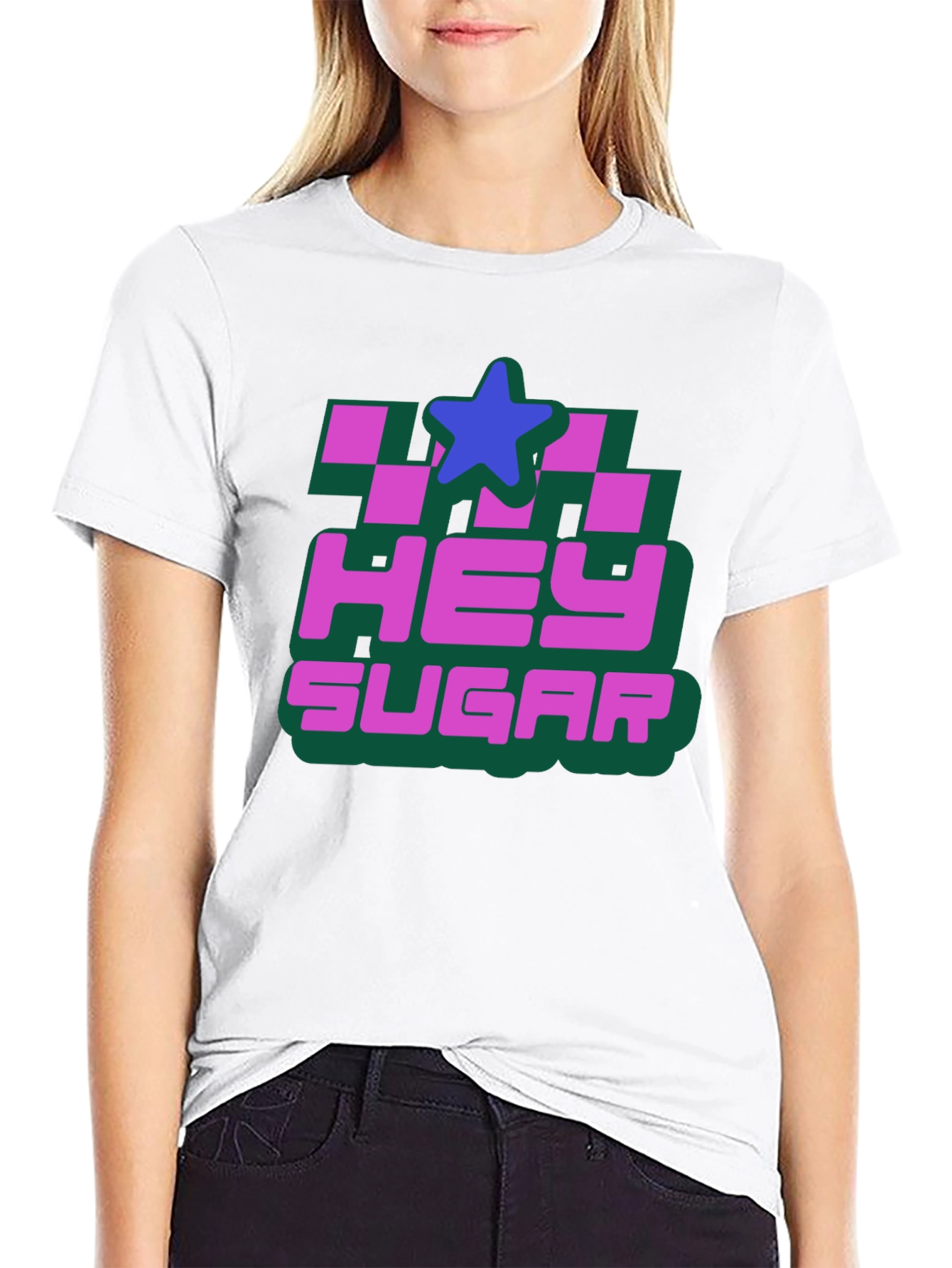 Hey Sugar Graphic T-Shirt - Black