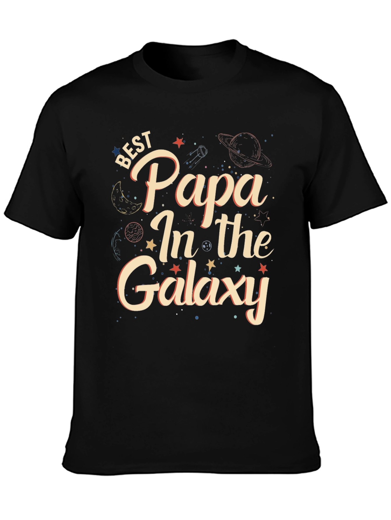 Best Papa In The Galaxy Graphic T-Shirt