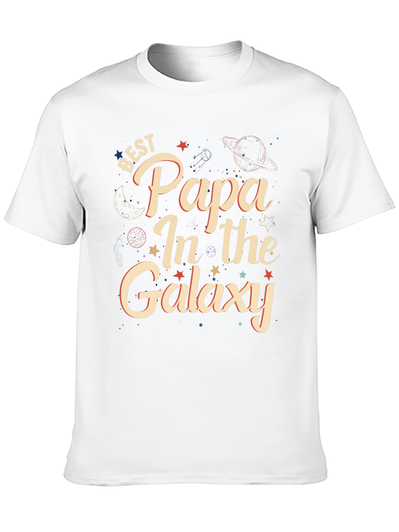 Best Papa In The Galaxy Graphic T-Shirt