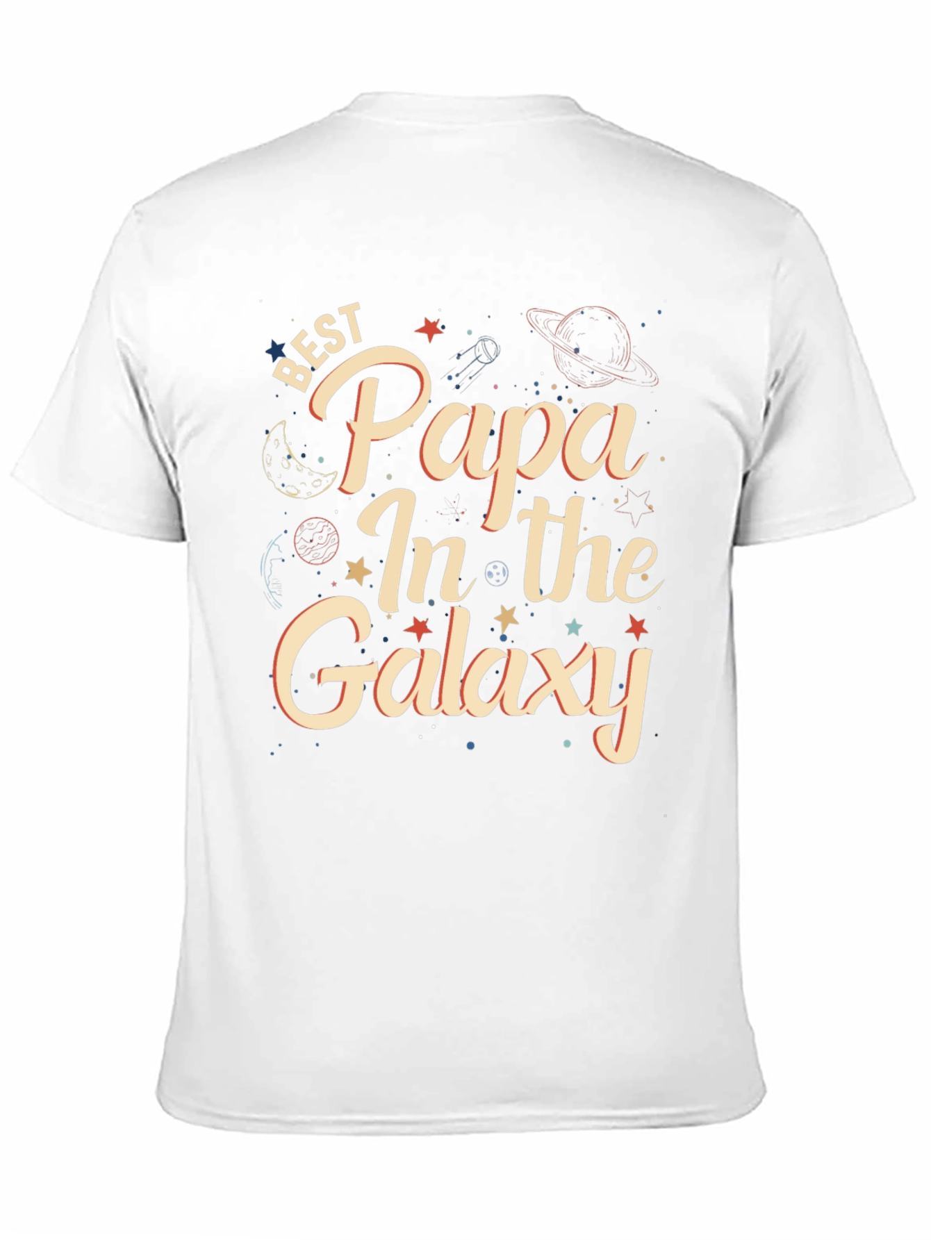 Best Papa In The Galaxy Graphic T-Shirt