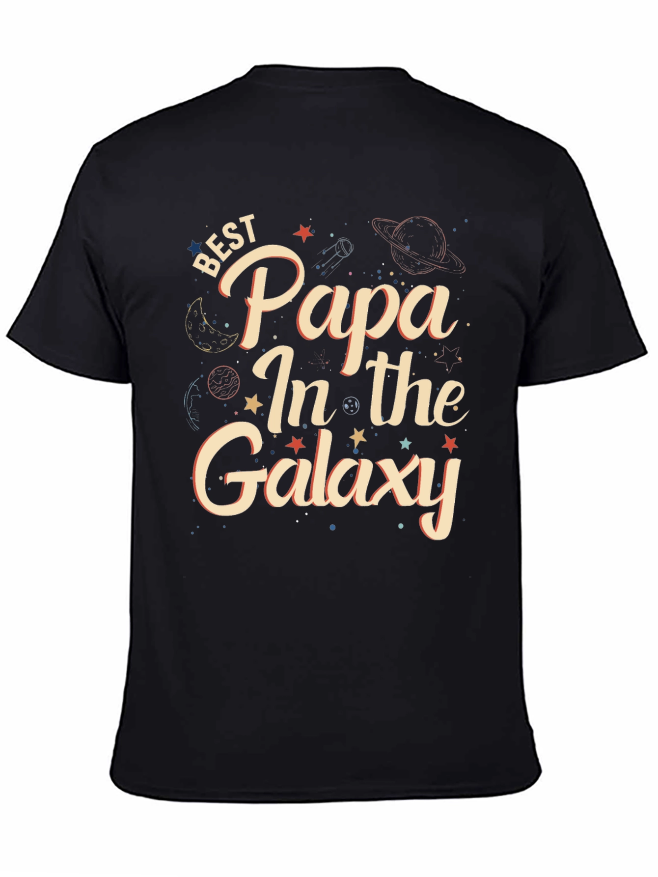 Best Papa In The Galaxy Graphic T-Shirt