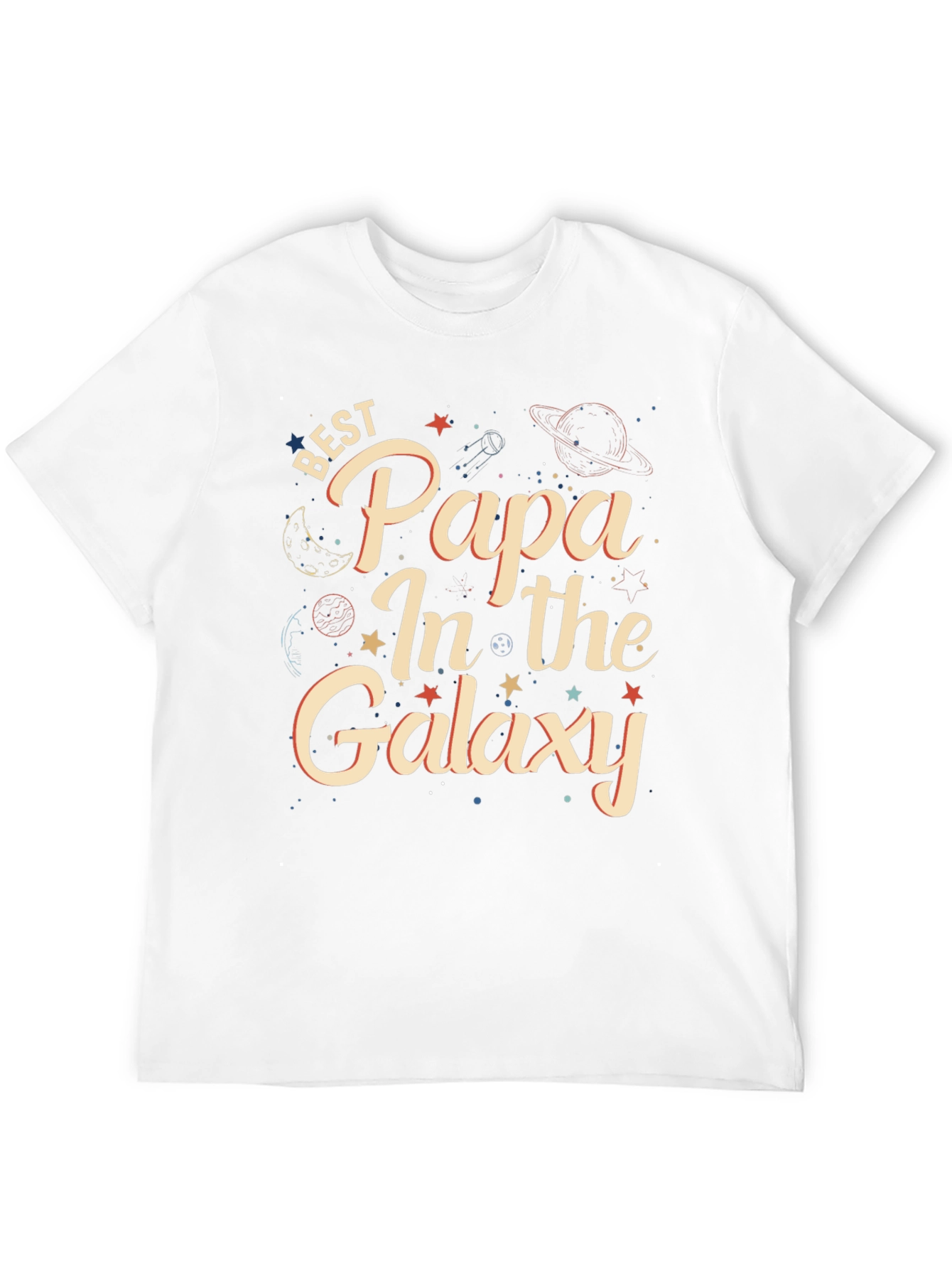 Best Papa In The Galaxy Graphic T-Shirt