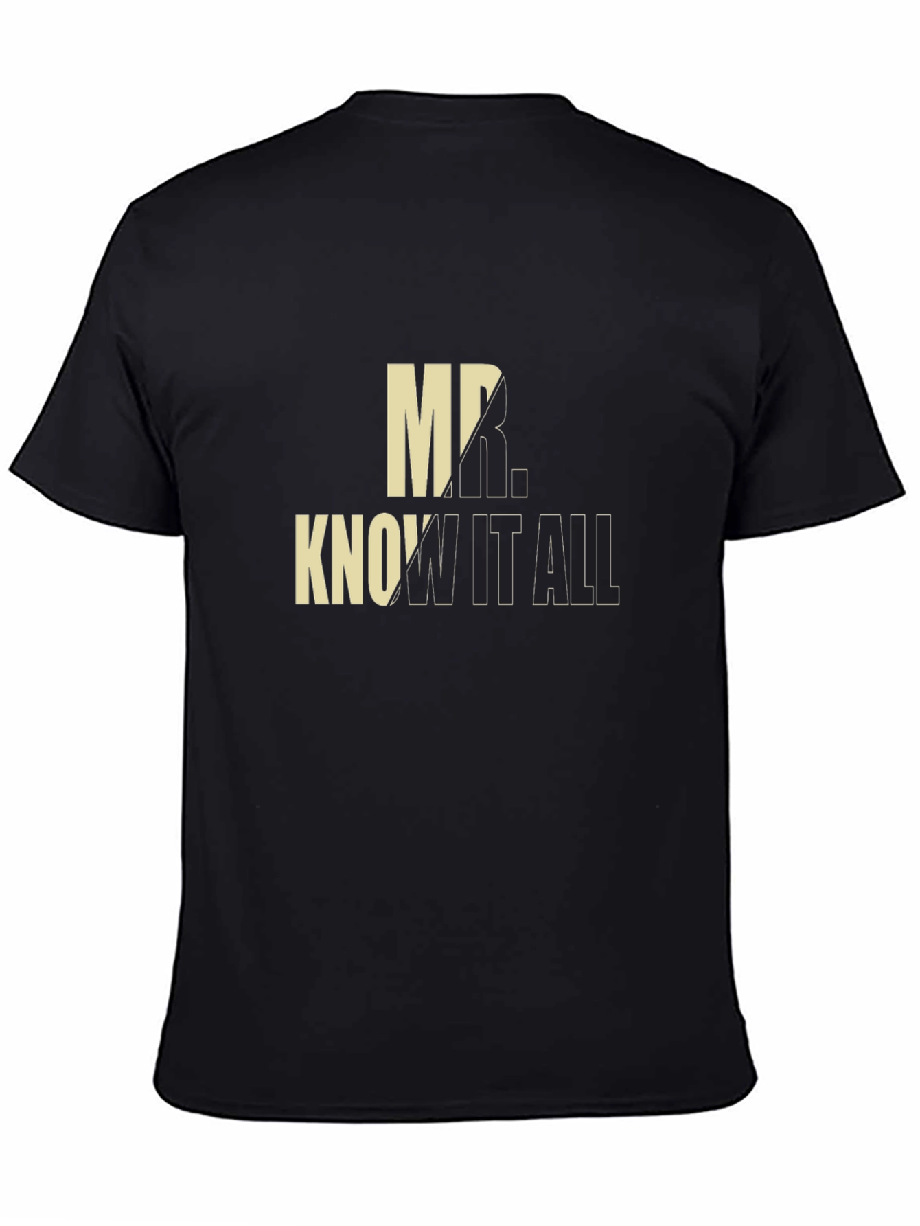 Mr. Know-It-All Black Graphic Tee