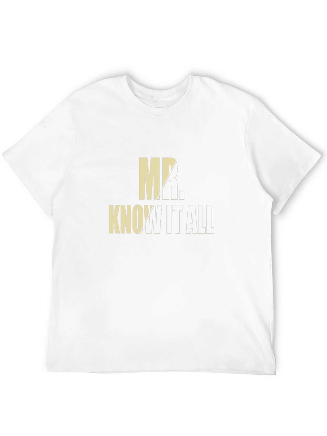 Mr. Know-It-All Black Graphic Tee