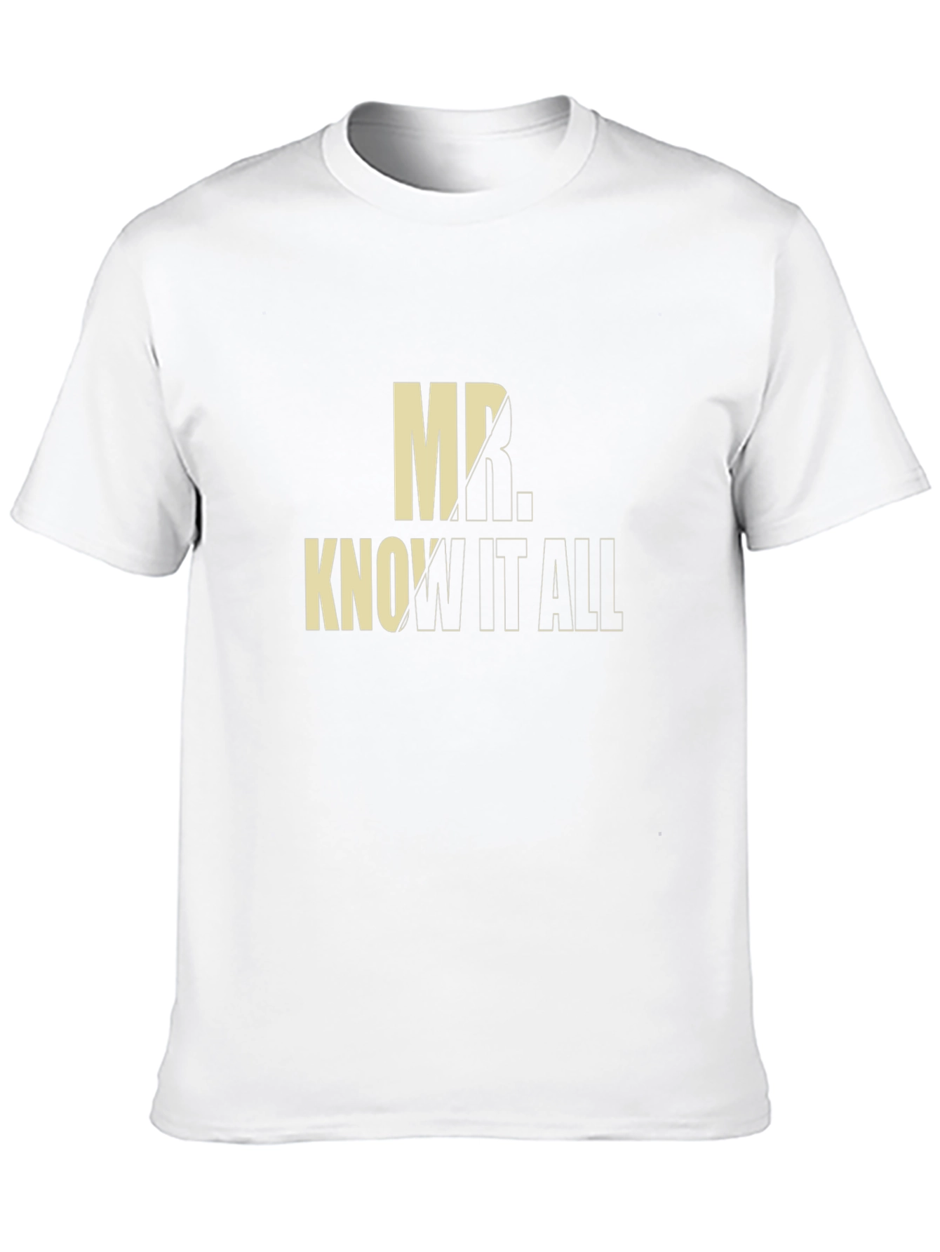 Mr. Know-It-All Black Graphic Tee
