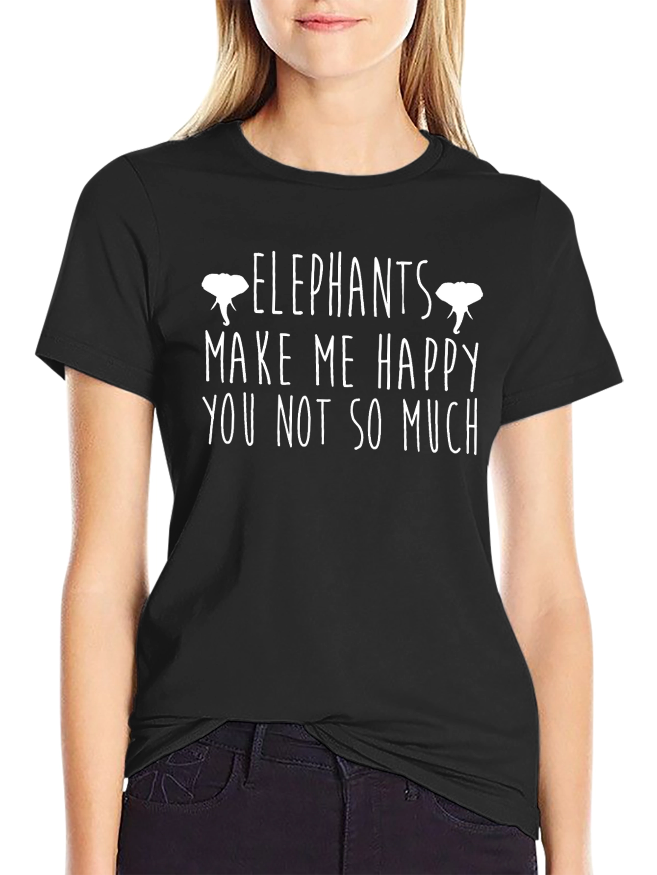 Elephant Graphic Tee - Funny Slogan T-Shirt