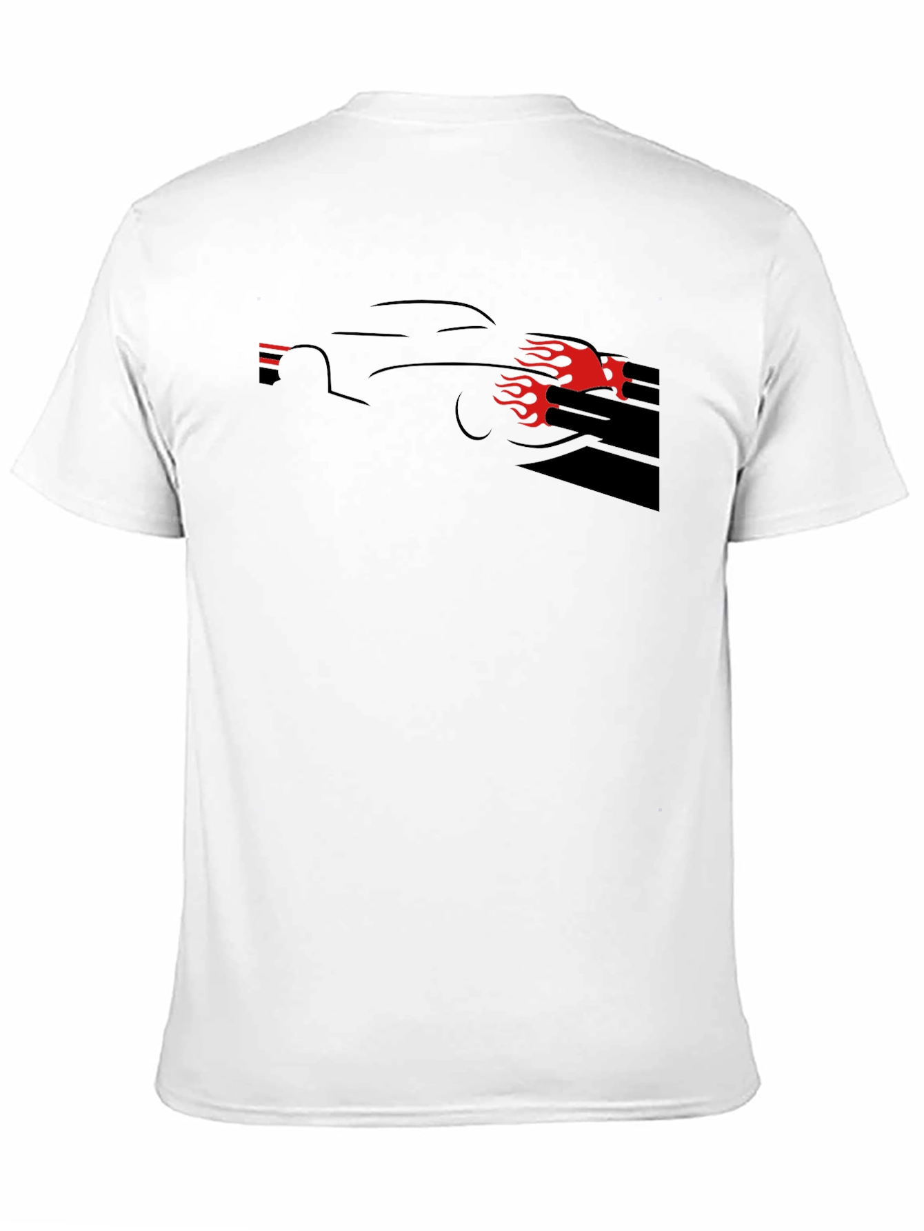 Flame Car Graphic Tee - Black