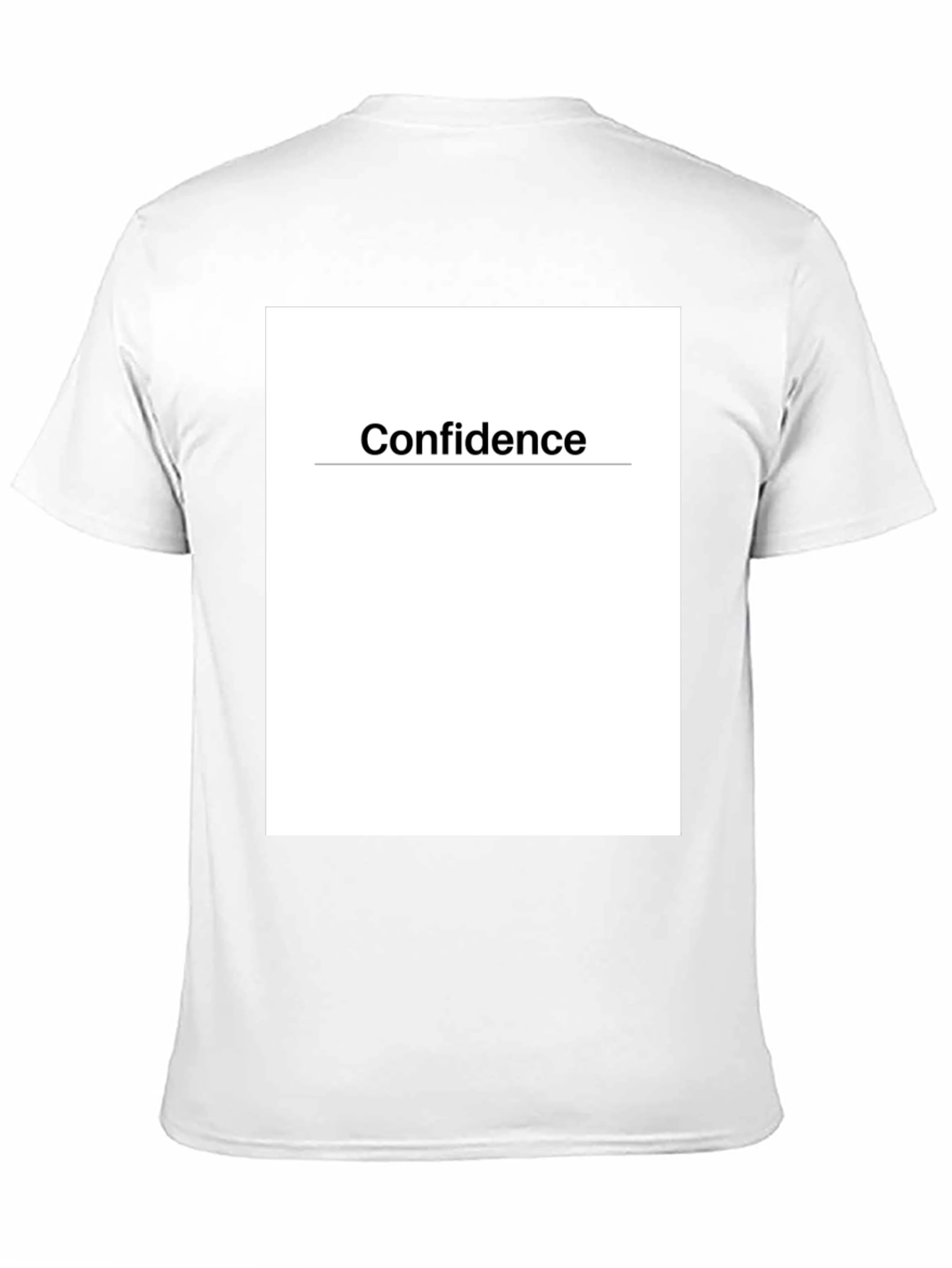 Confidence Graphic Tee - Black Cotton T-Shirt