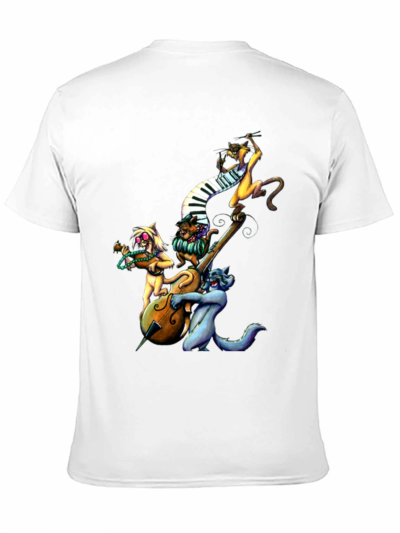 Cool Cats Jazz Band Black T-Shirt