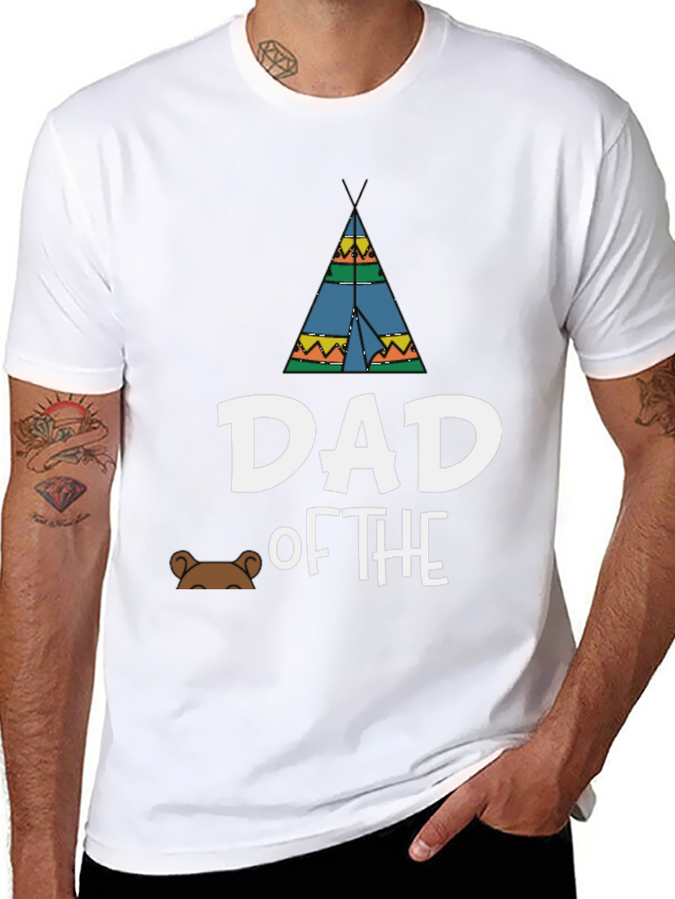Dad of the Tribe T-Shirt - Bear Tee
