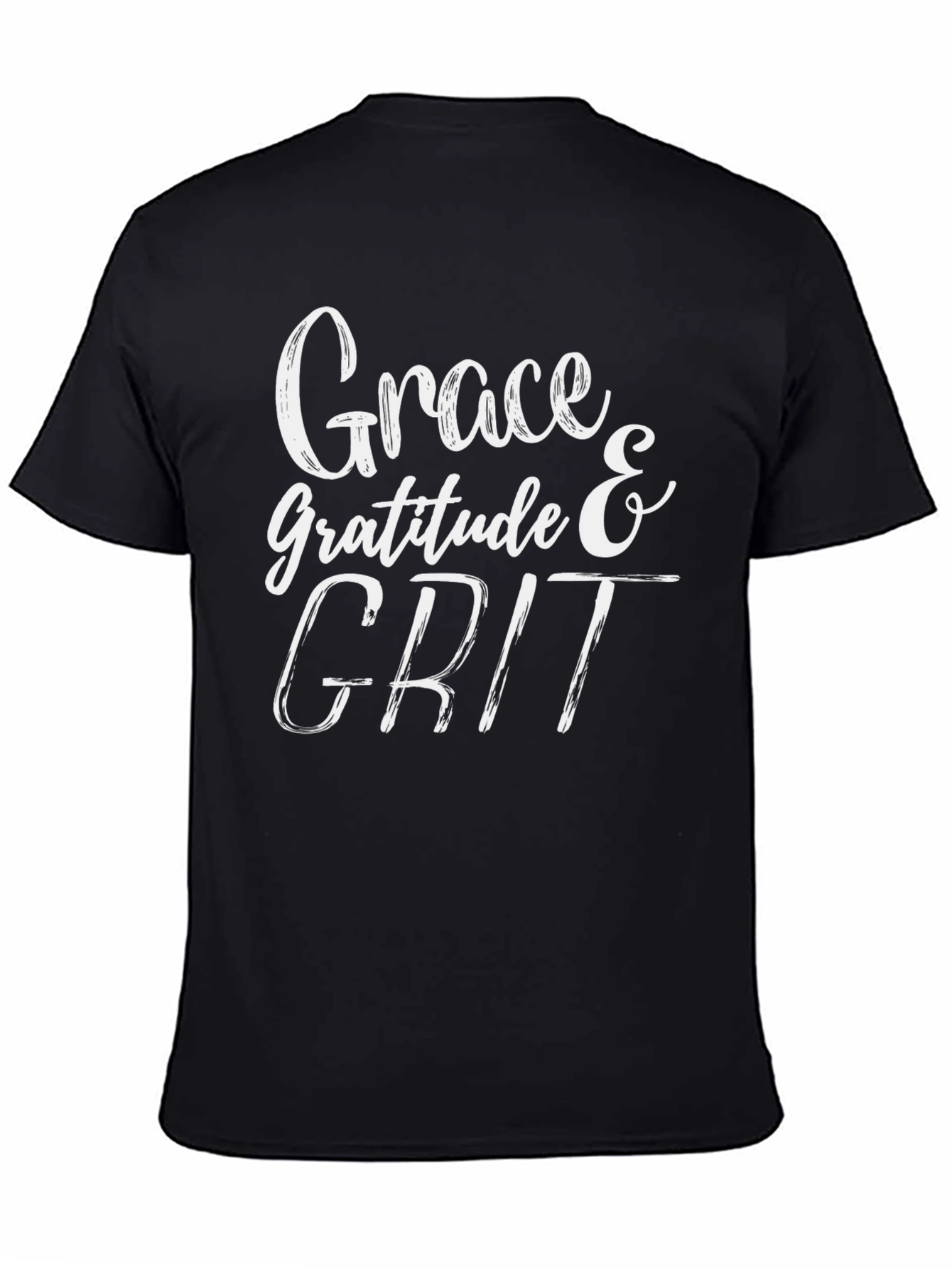 Grace Gratitude Grit Black T-Shirt