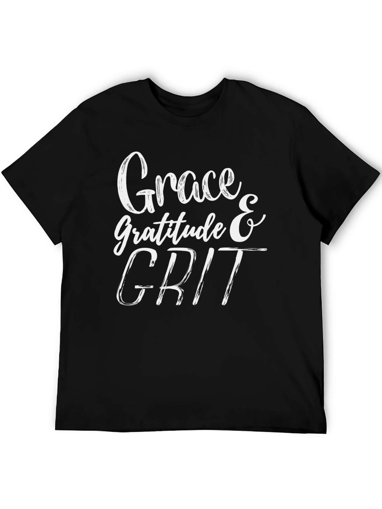 Grace Gratitude Grit Black T-Shirt