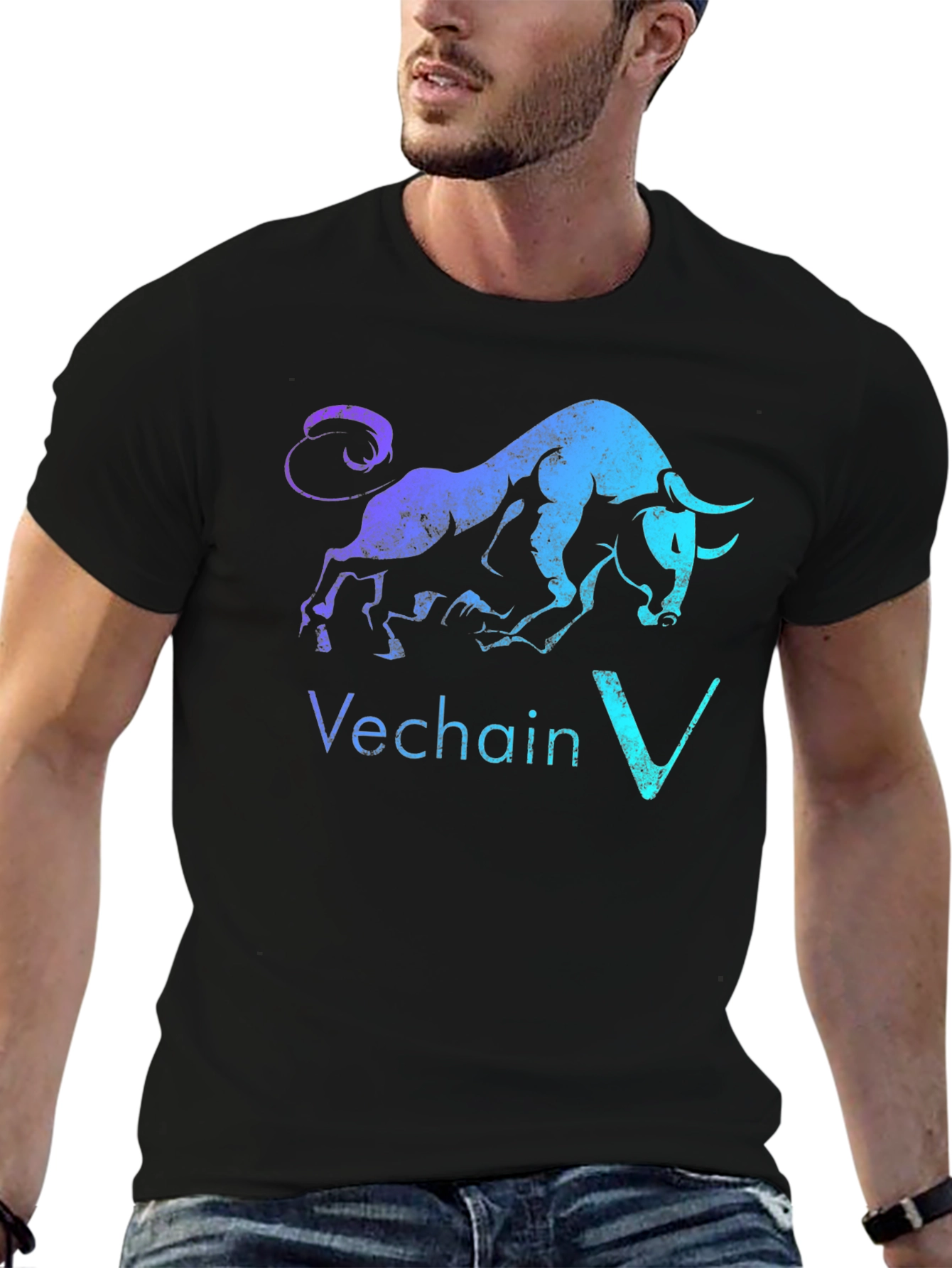 Vechain Bull T-Shirt - Crypto Investor Tee