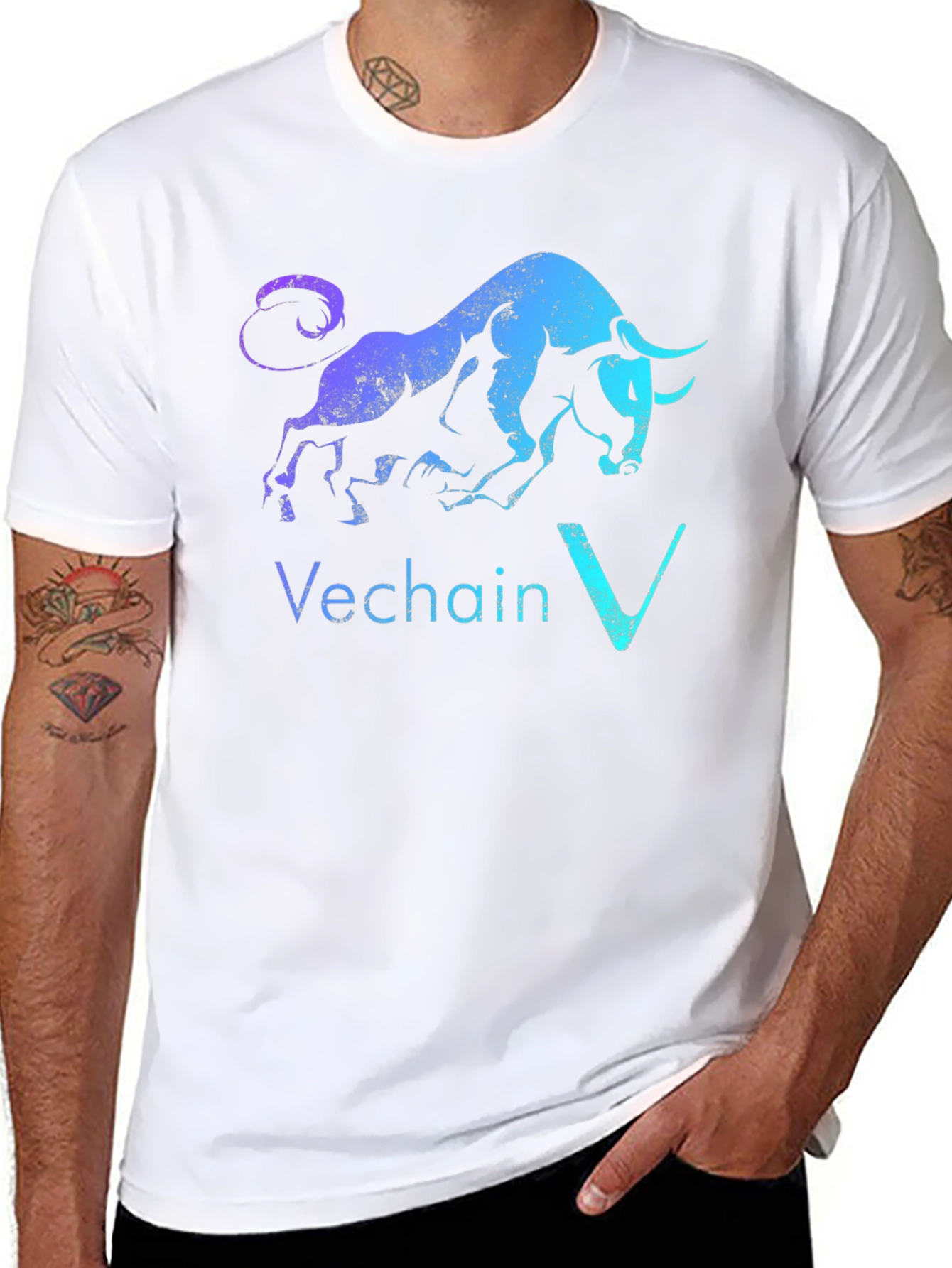 Vechain Bull T-Shirt - Crypto Investor Tee
