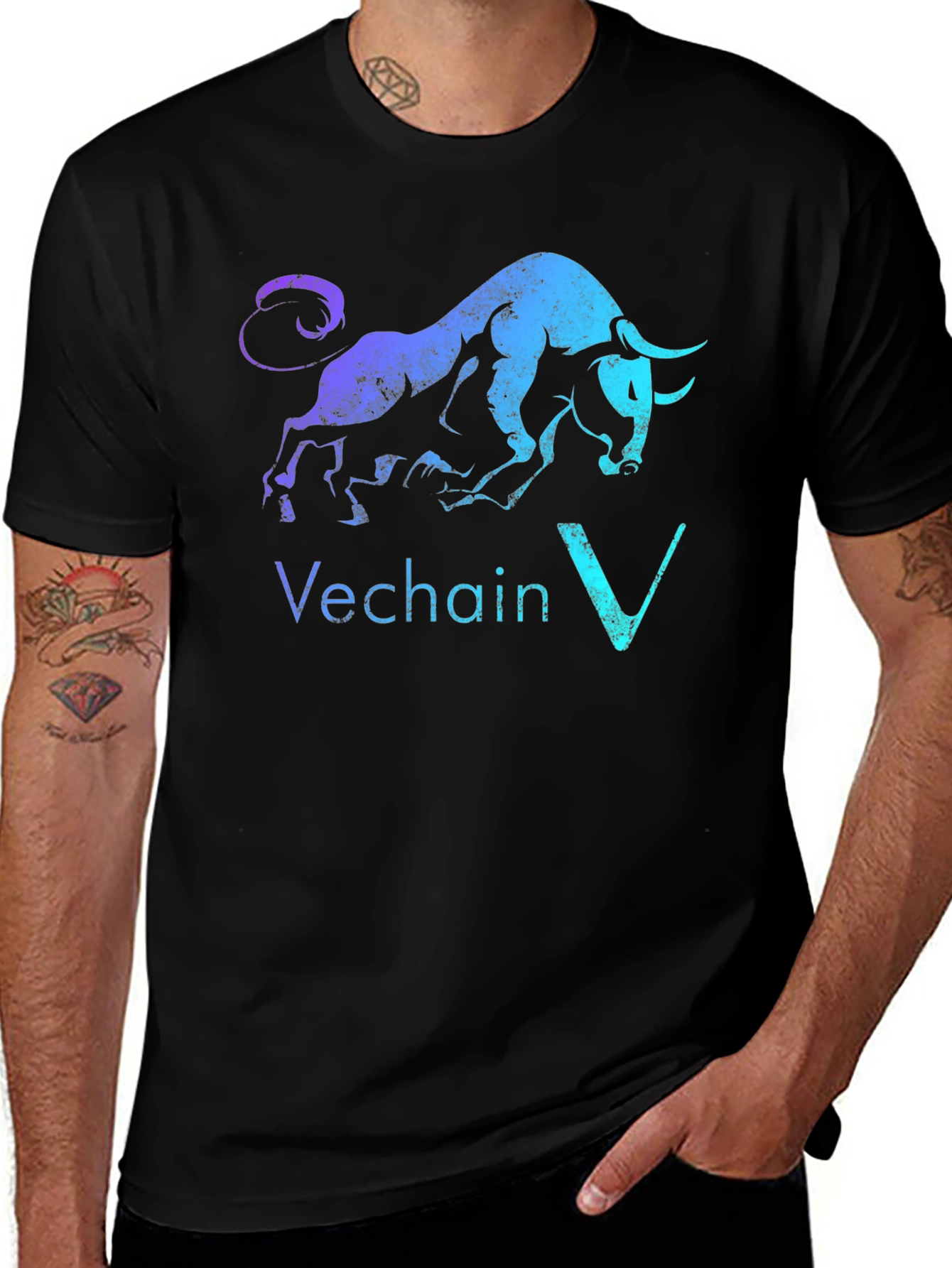 Vechain Bull T-Shirt - Crypto Investor Tee