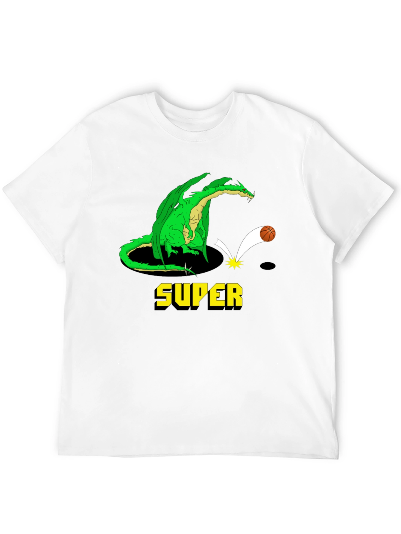 Super Dragon Basketball Black T-Shirt