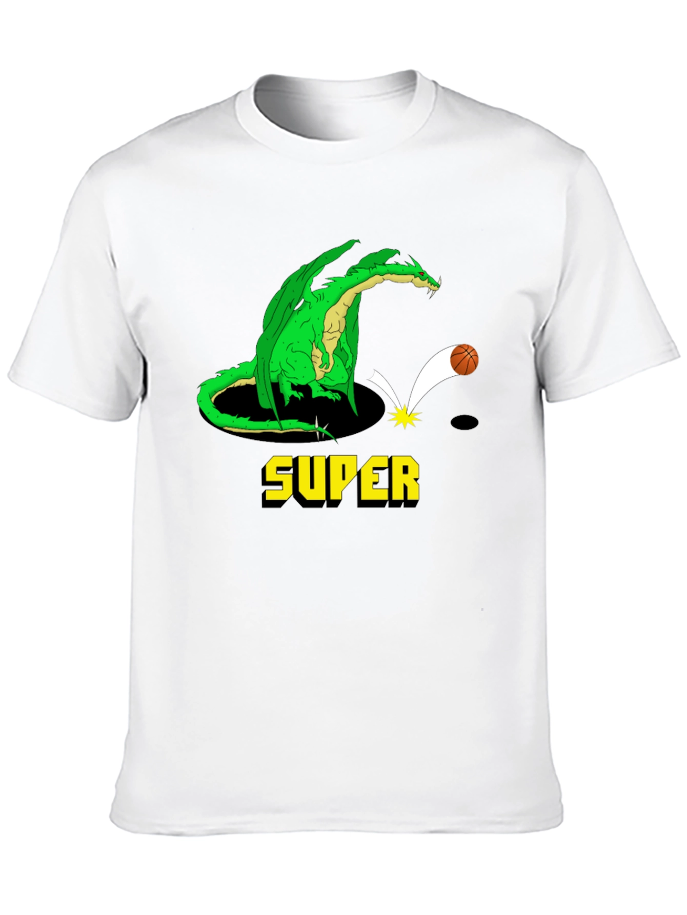 Super Dragon Basketball Black T-Shirt