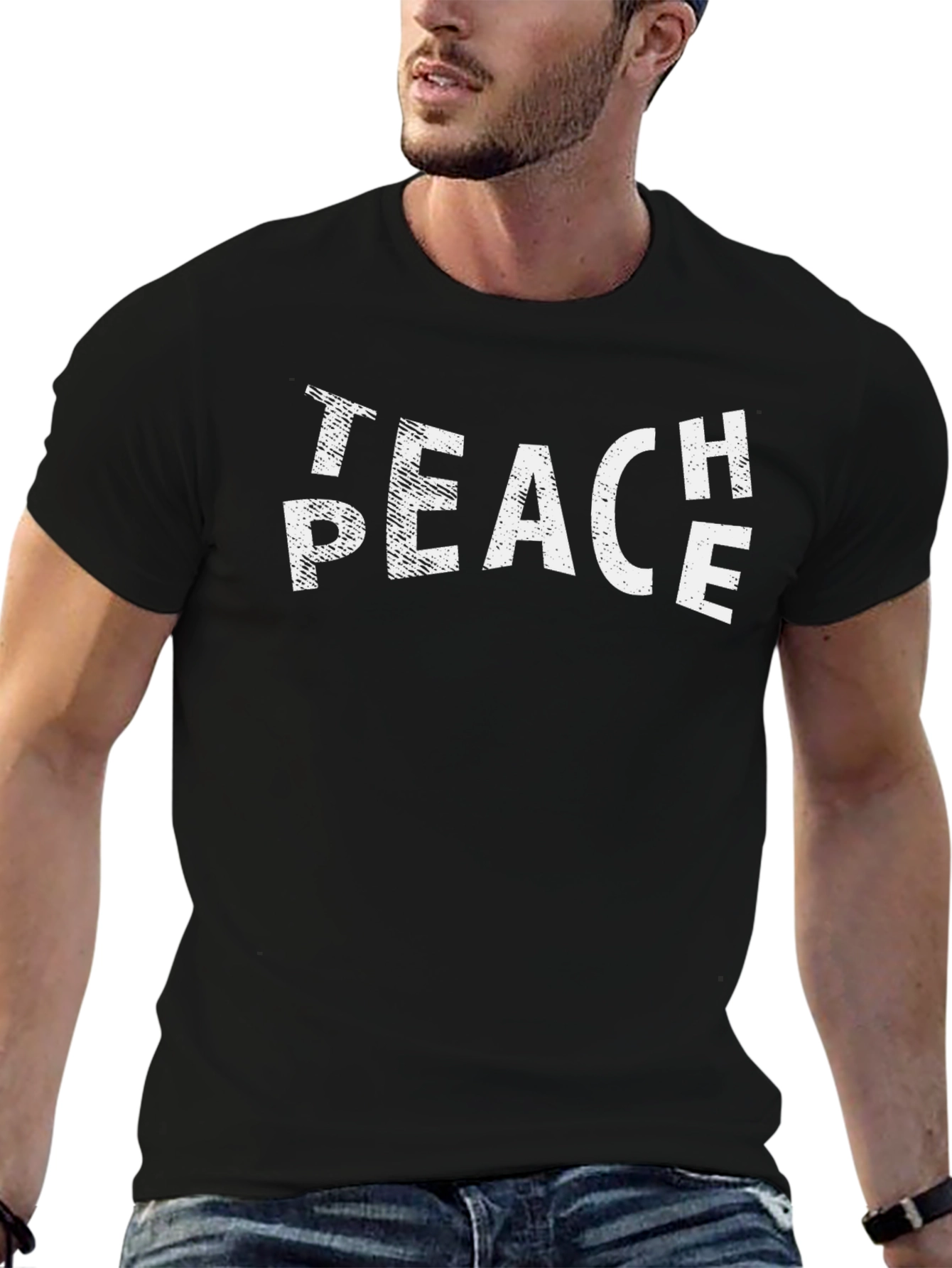 Teach Peace Graphic Tee - Soft Cotton T-Shirt