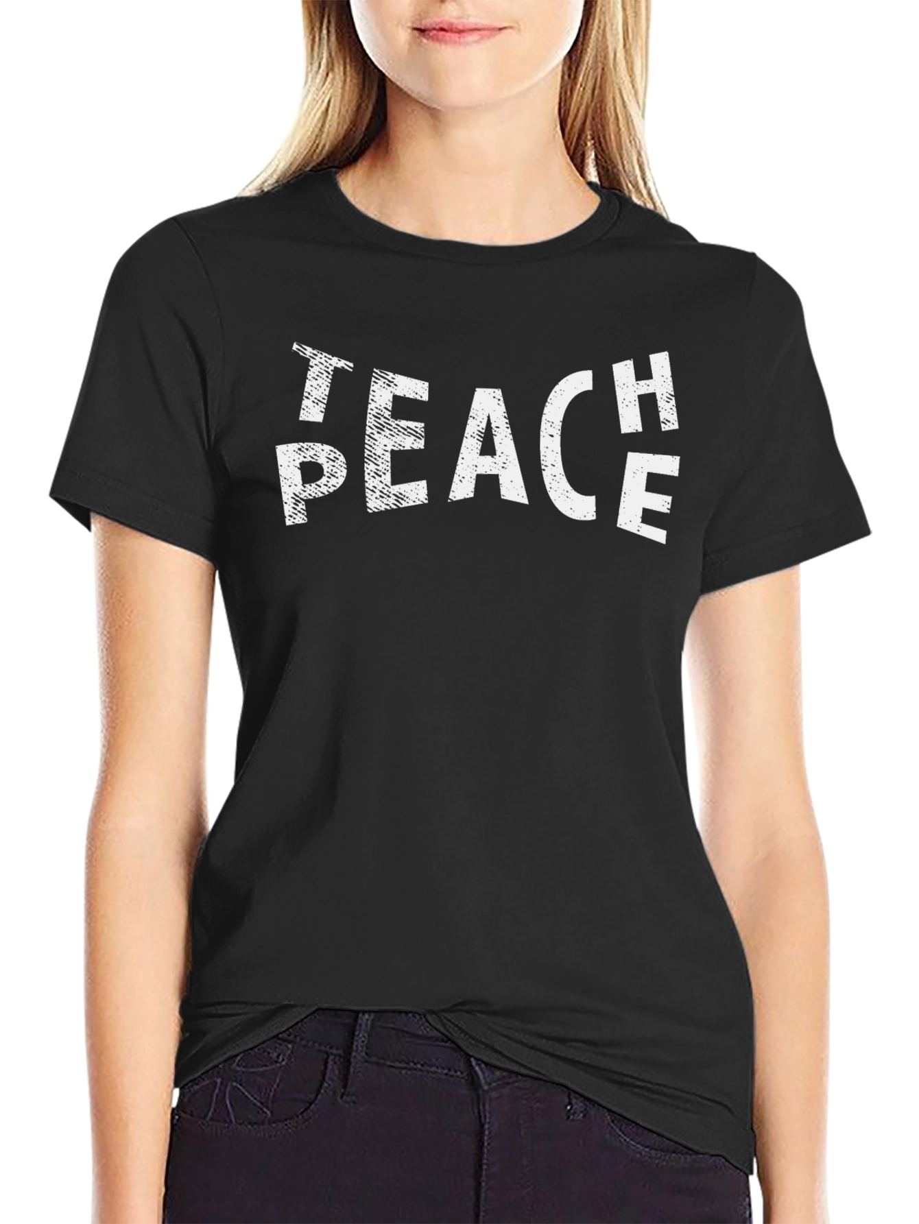 Teach Peace Graphic Tee - Soft Cotton T-Shirt
