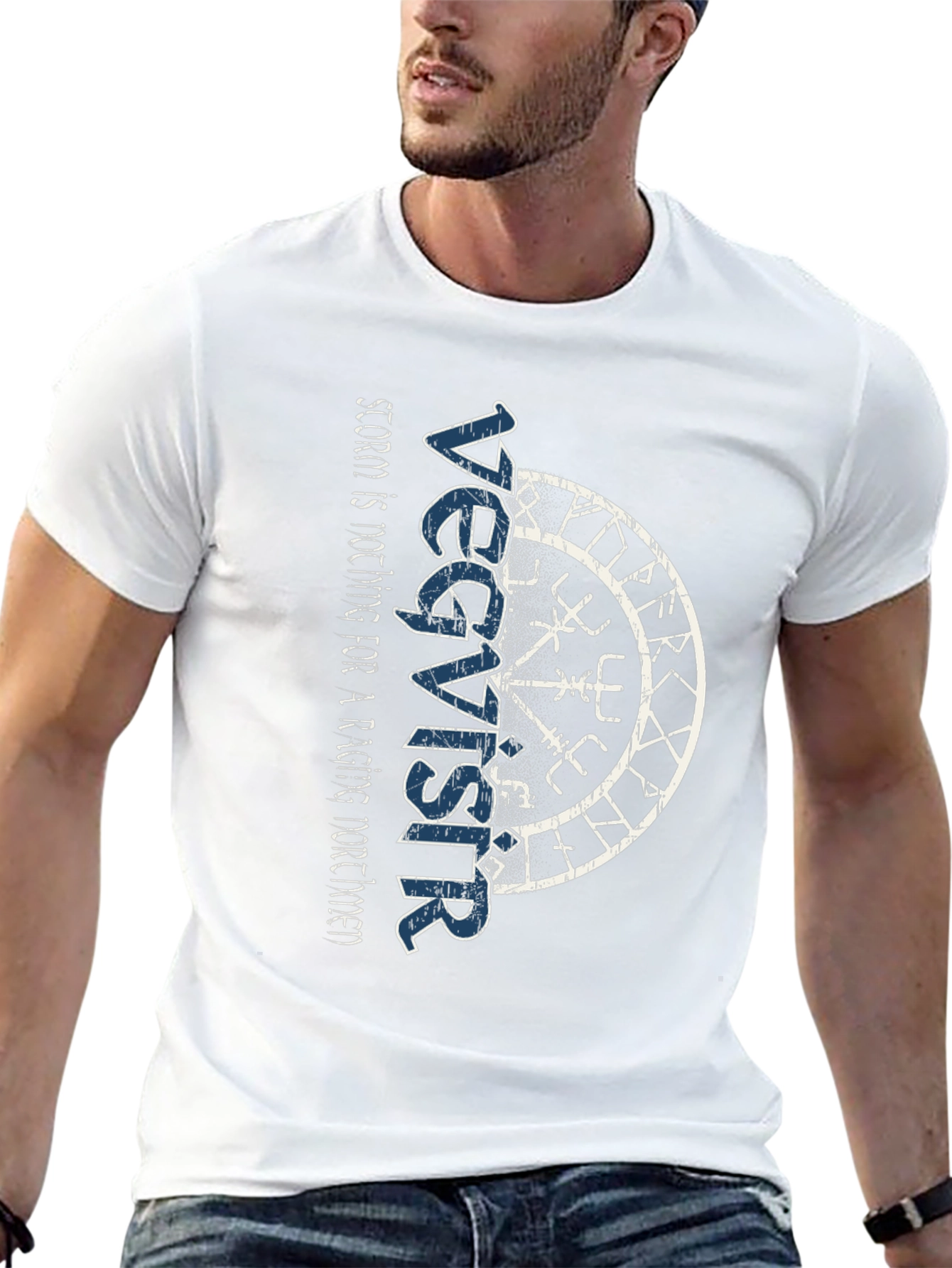 Vegvisir Viking Compass Black T-Shirt