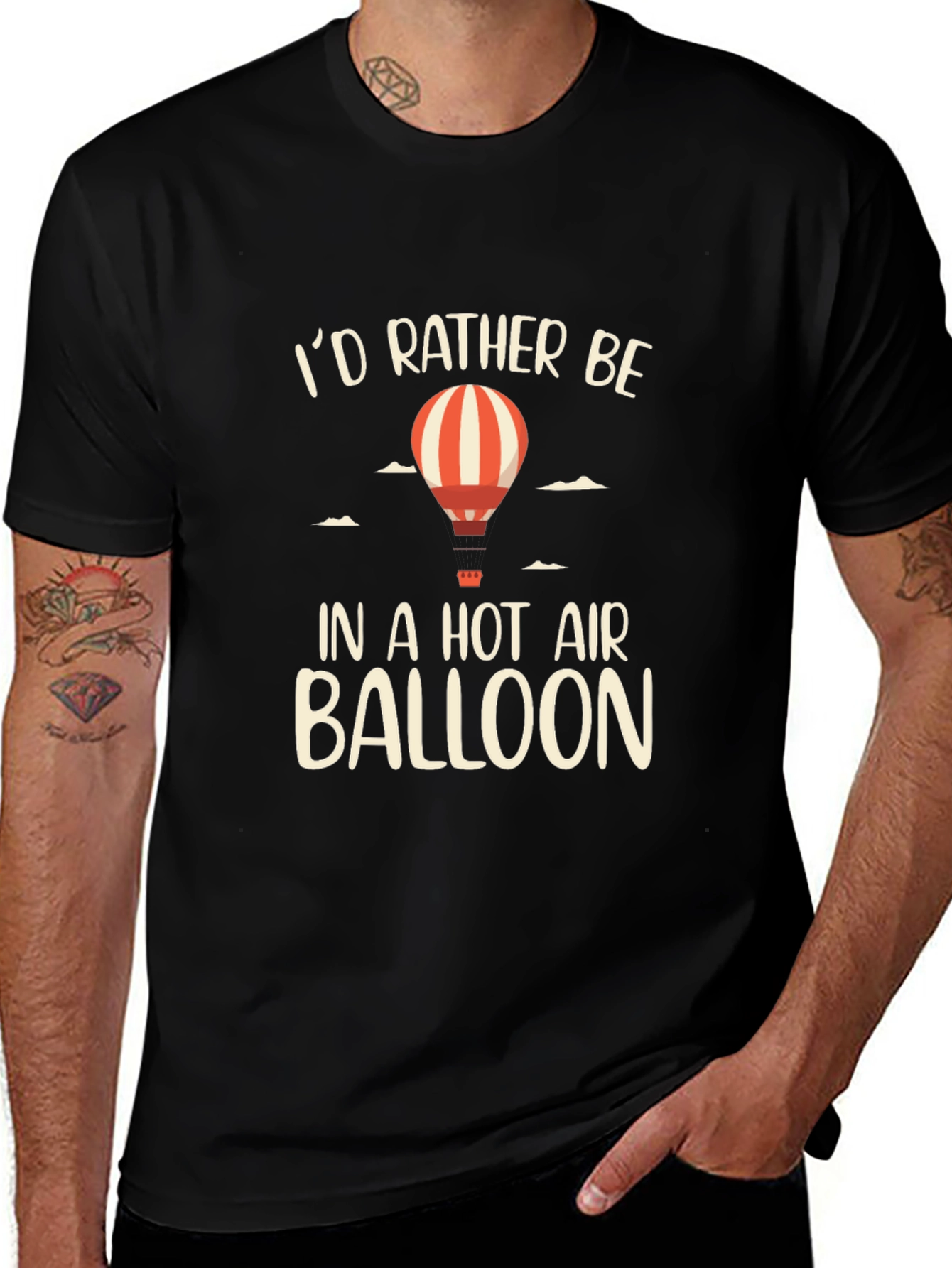 Hot Air Balloon Graphic T-Shirt - Adventure Awaits!