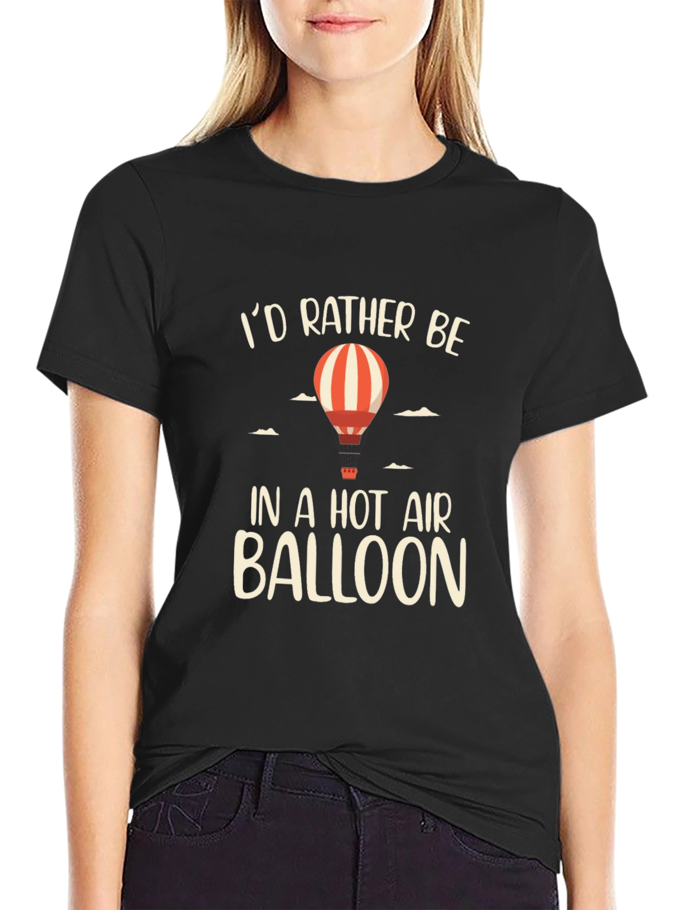 Hot Air Balloon Graphic T-Shirt - Adventure Awaits!