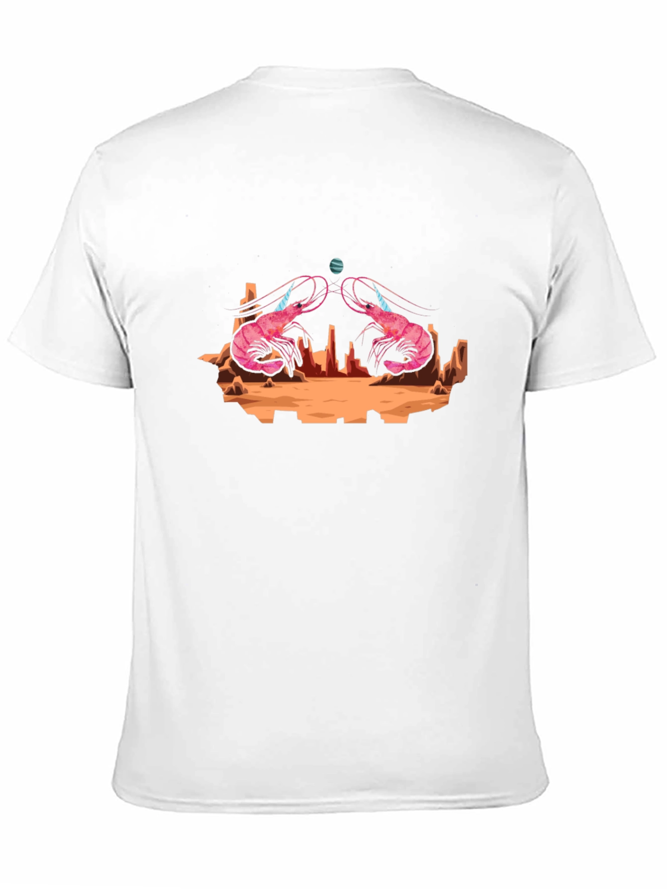 Shrimp Planet Graphic Tee - Black Cotton T-Shirt