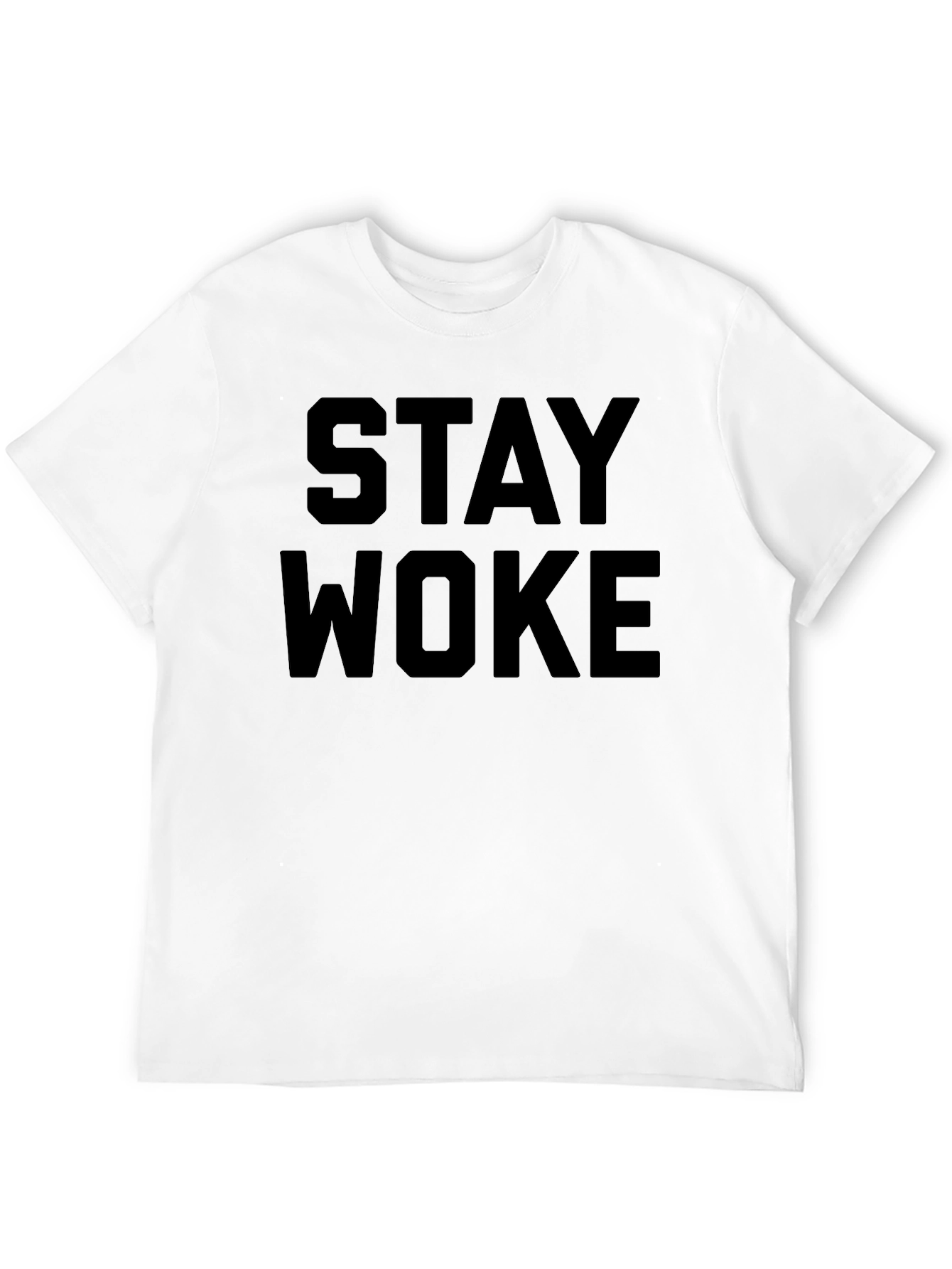 Stay Woke Graphic Tee - Mens Black T-Shirt