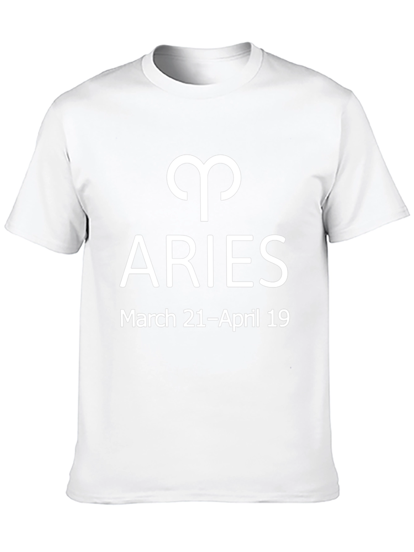 Aries Zodiac Sign Black T-Shirt