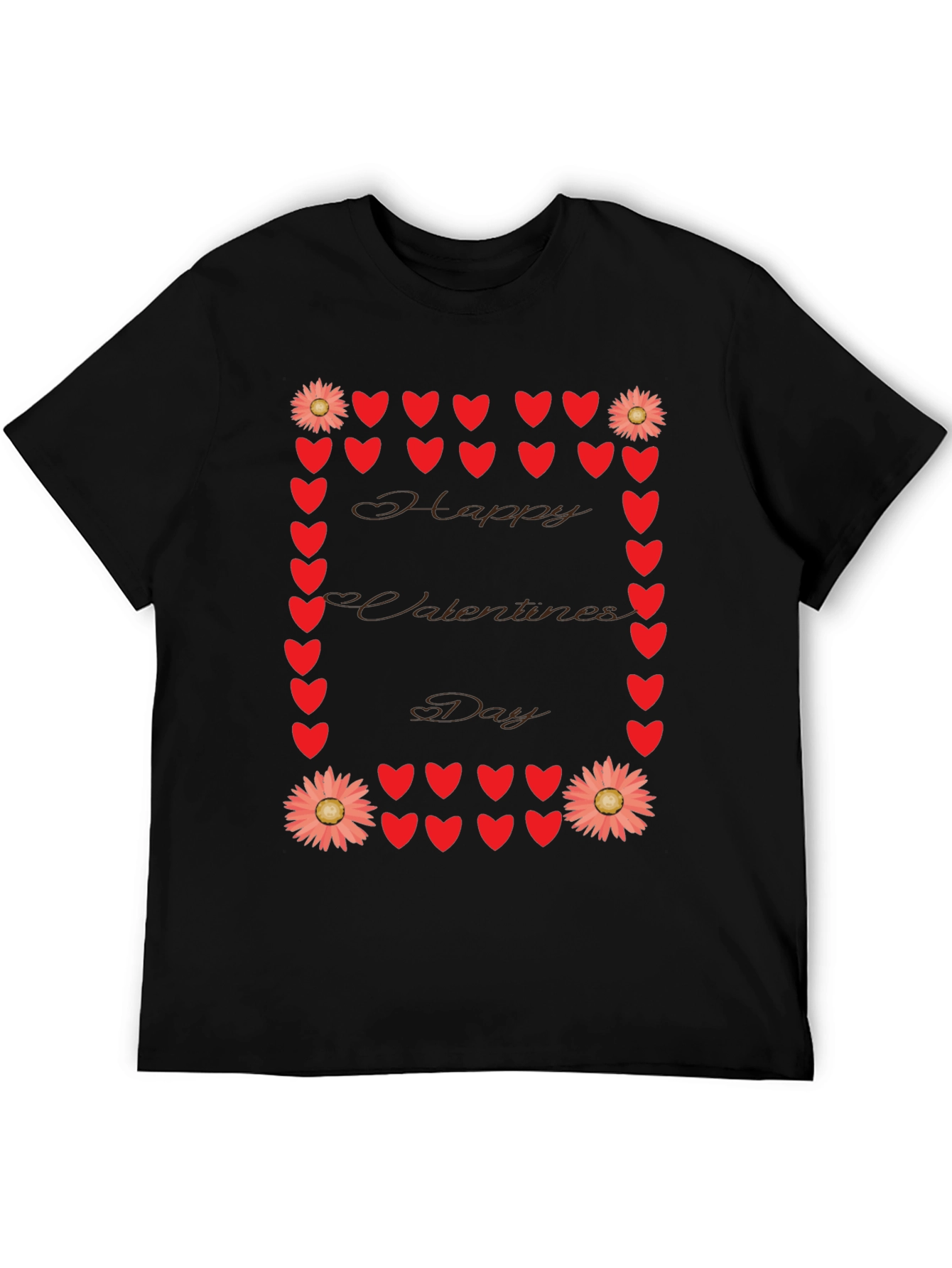 Valentines Day Heart & Flower T-Shirt