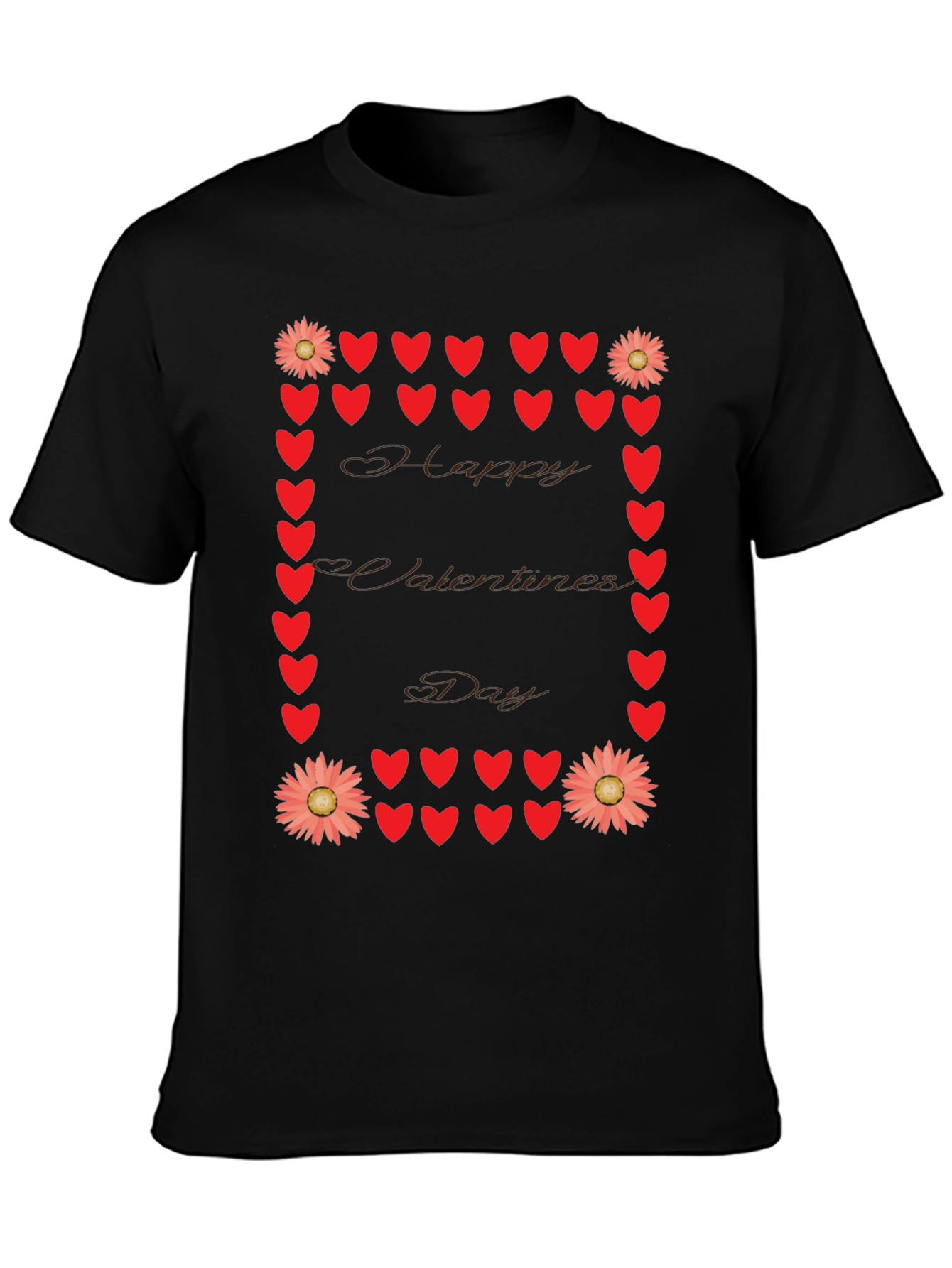 Valentines Day Heart & Flower T-Shirt