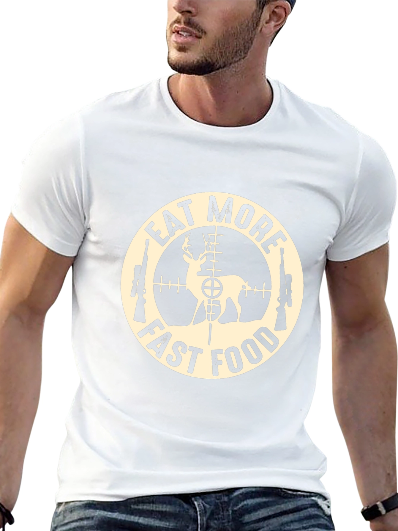 Eat More Fast Food Deer Hunting T-Shirt