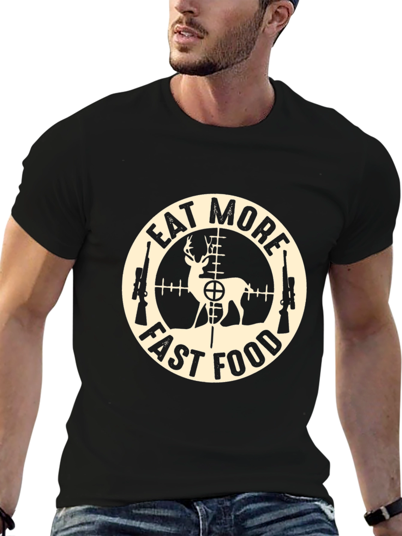 Eat More Fast Food Deer Hunting T-Shirt