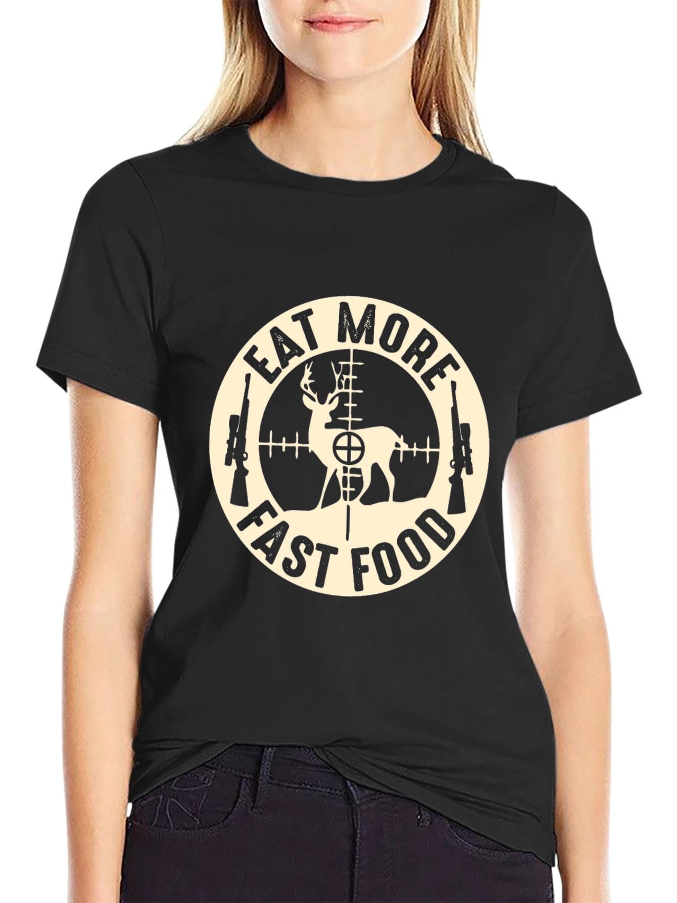 Eat More Fast Food Deer Hunting T-Shirt