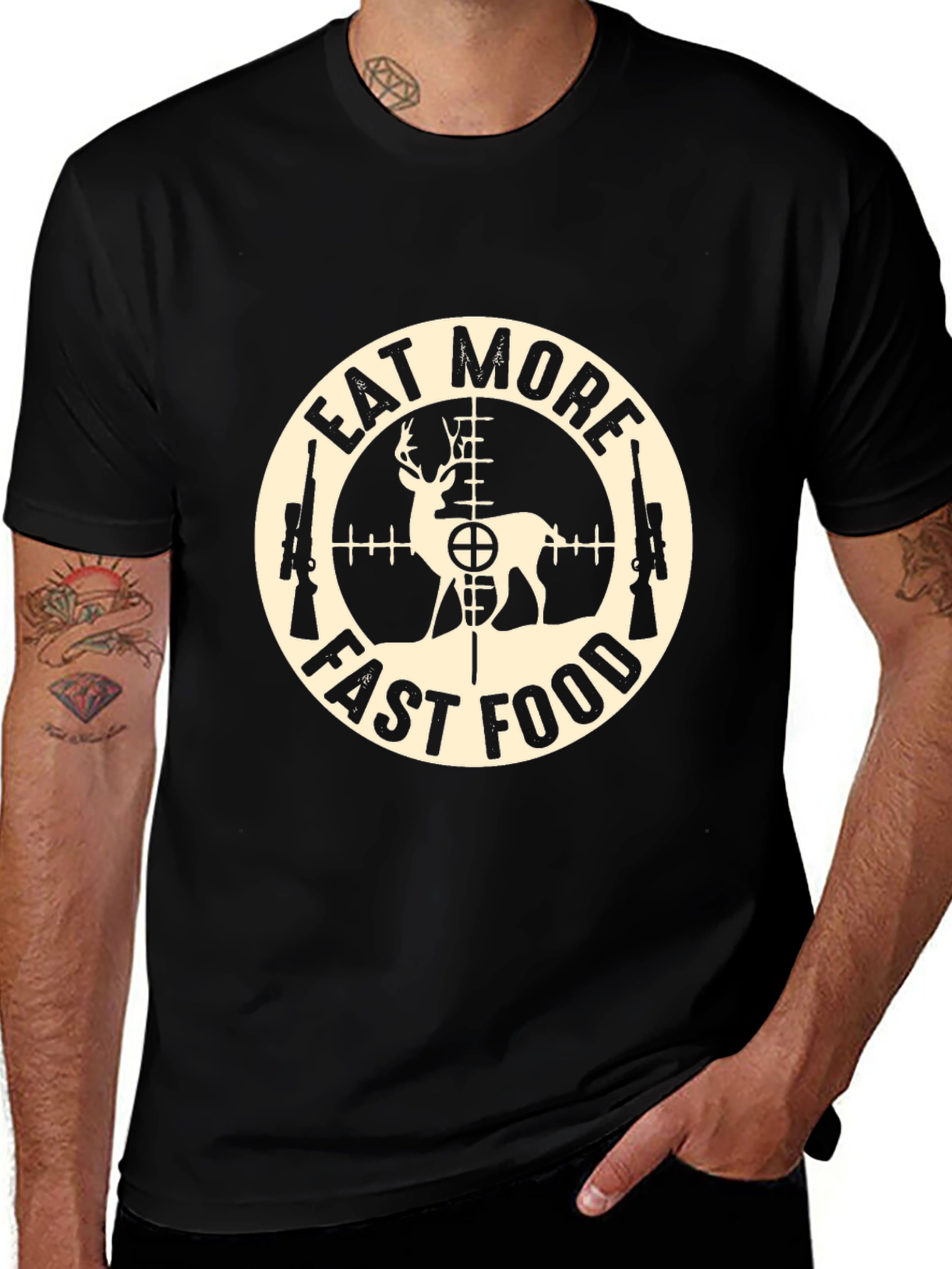 Eat More Fast Food Deer Hunting T-Shirt