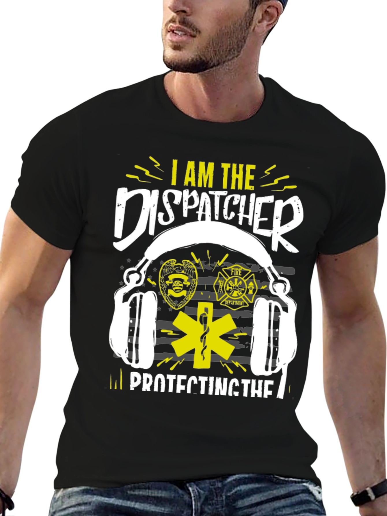 Dispatcher T-Shirt - Protect and Serve