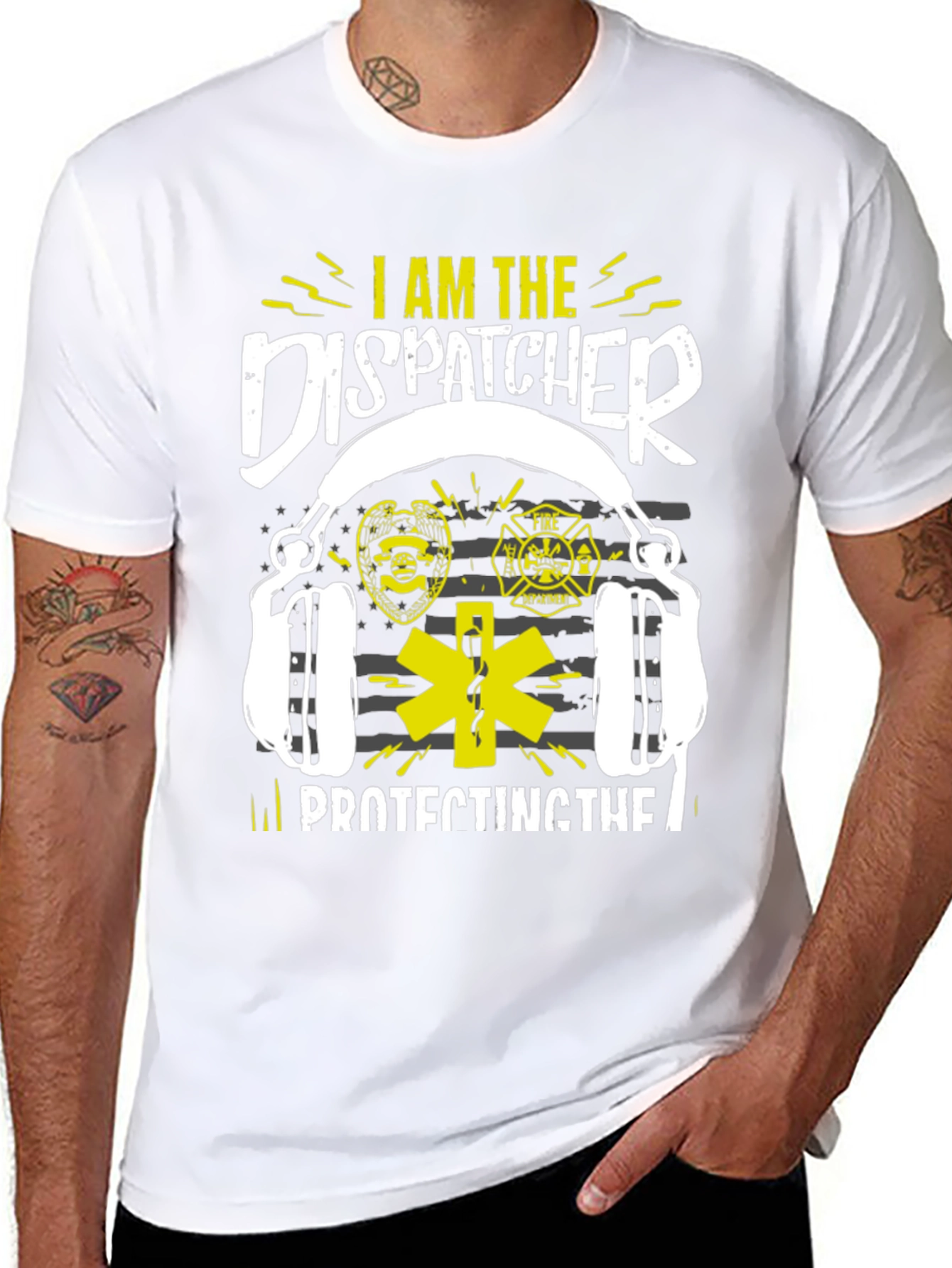 Dispatcher T-Shirt - Protect and Serve