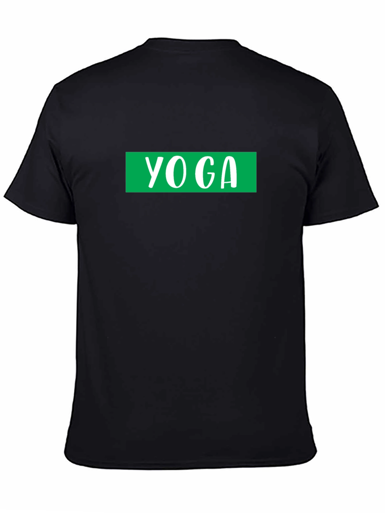 Yoga Graphic Tee - Black Cotton Blend