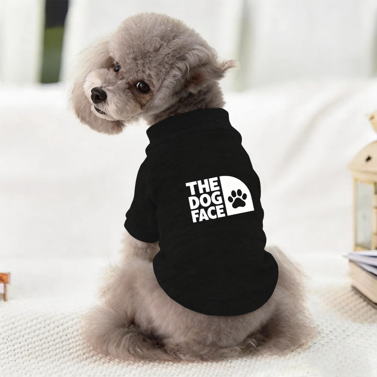 THE DOG FACE Paw Print Pet Sweater Minimalist Puppy Clothes