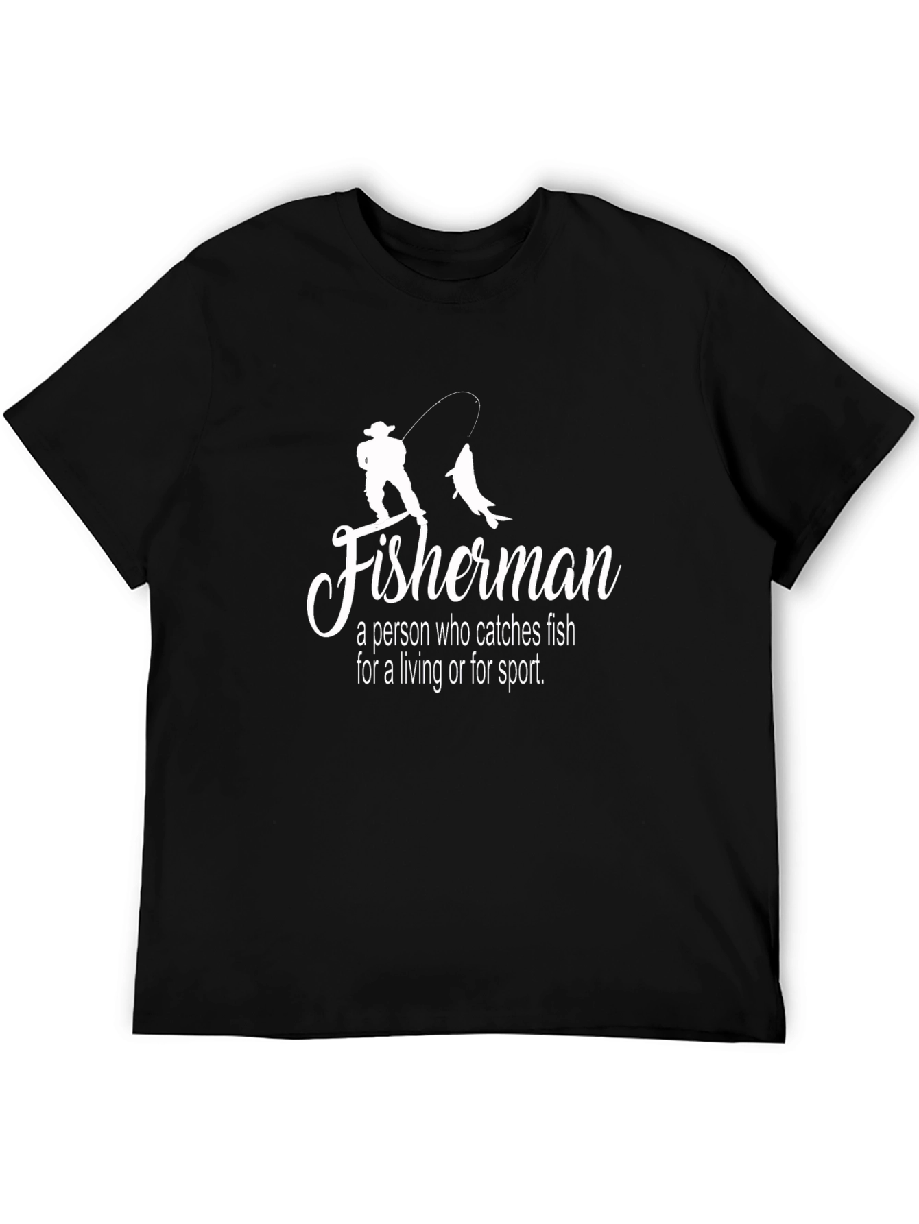 Fisherman Graphic T-Shirt - Sport & Casual Wear