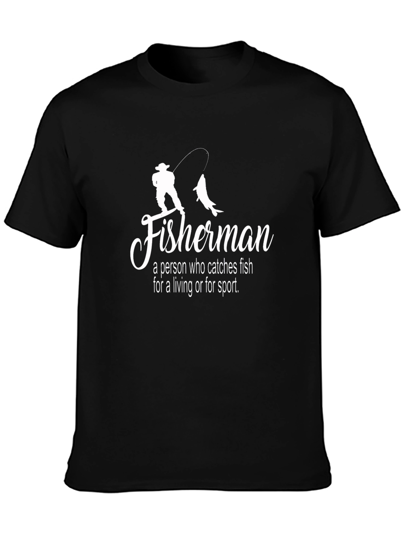 Fisherman Graphic T-Shirt - Sport & Casual Wear