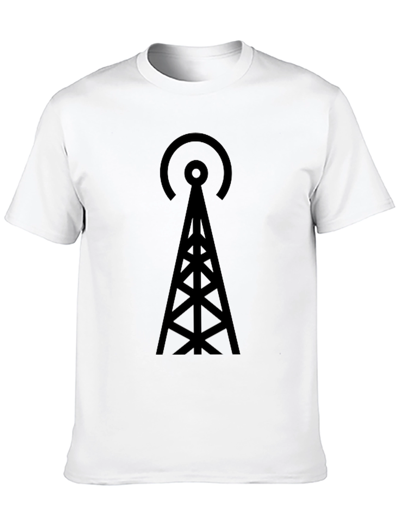 Antenna Graphic Tee - Modern Minimalist Design
