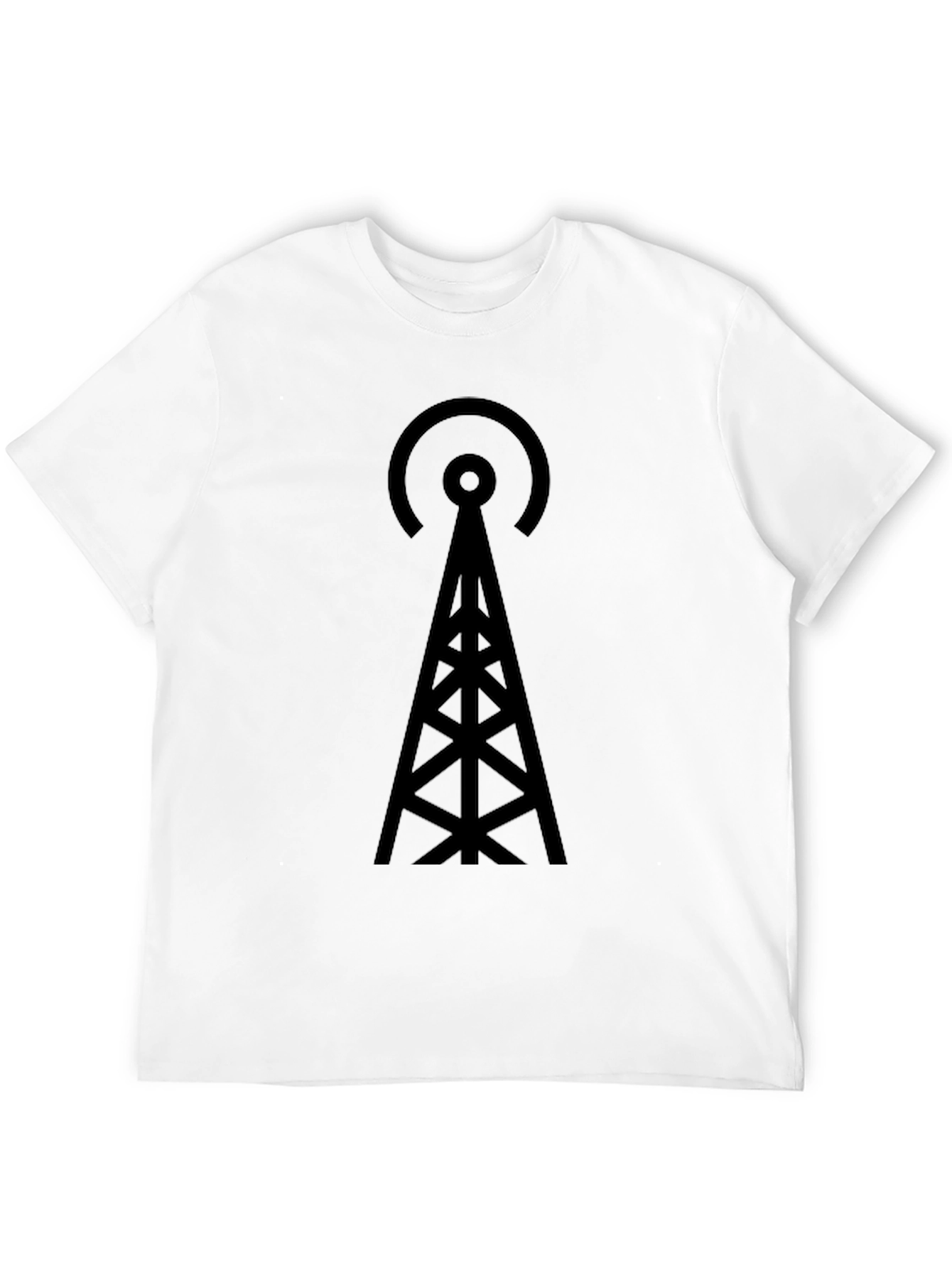 Antenna Graphic Tee - Modern Minimalist Design