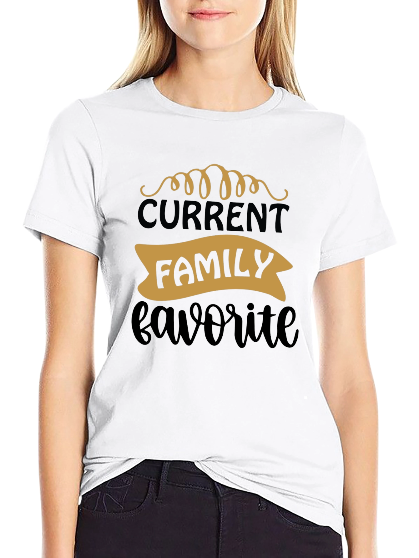 Current Family Favorite Black Graphic Tee