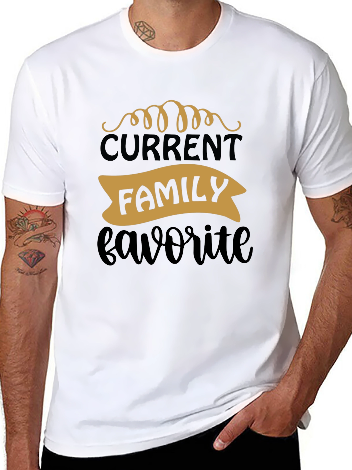 Current Family Favorite Black Graphic Tee