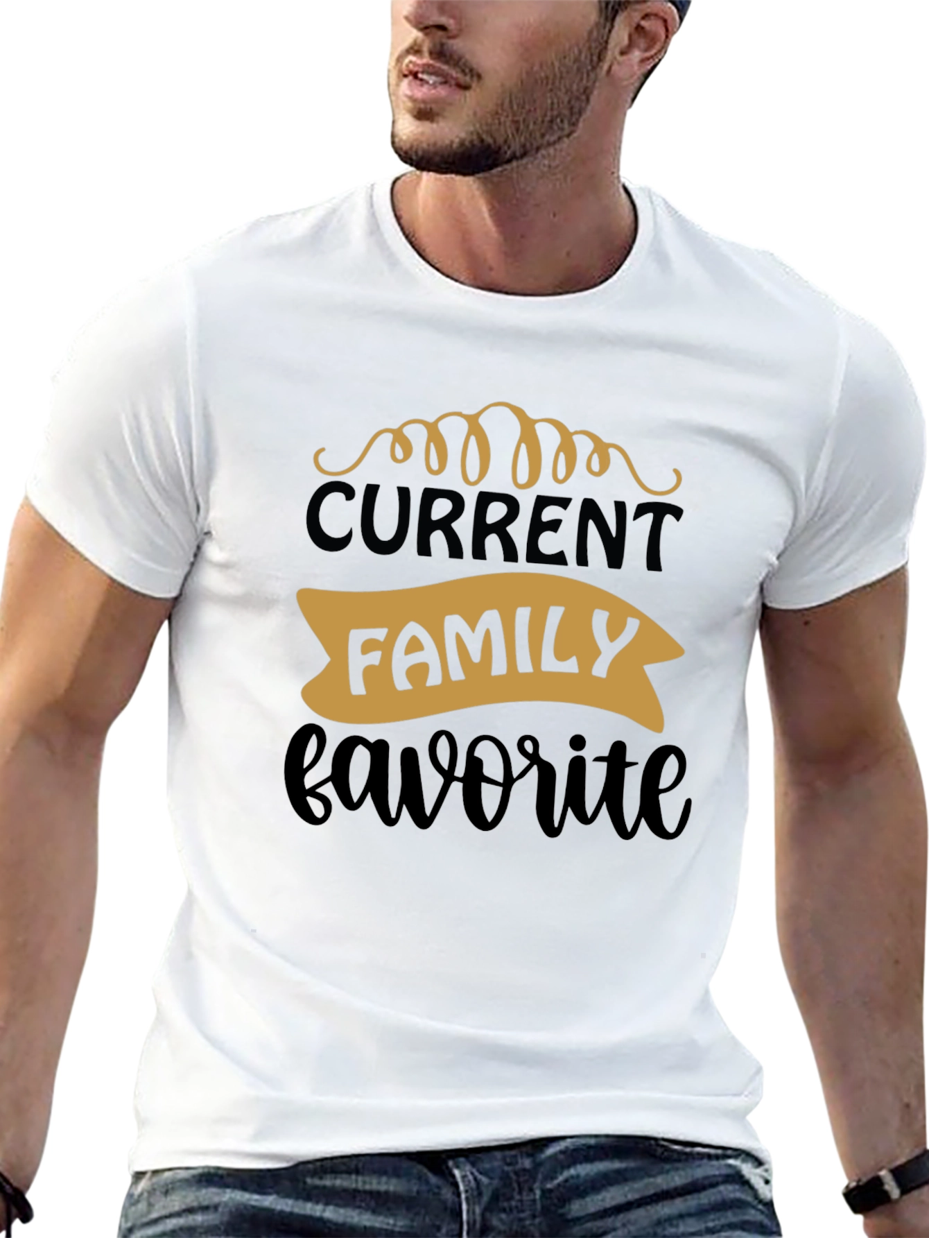 Current Family Favorite Black Graphic Tee