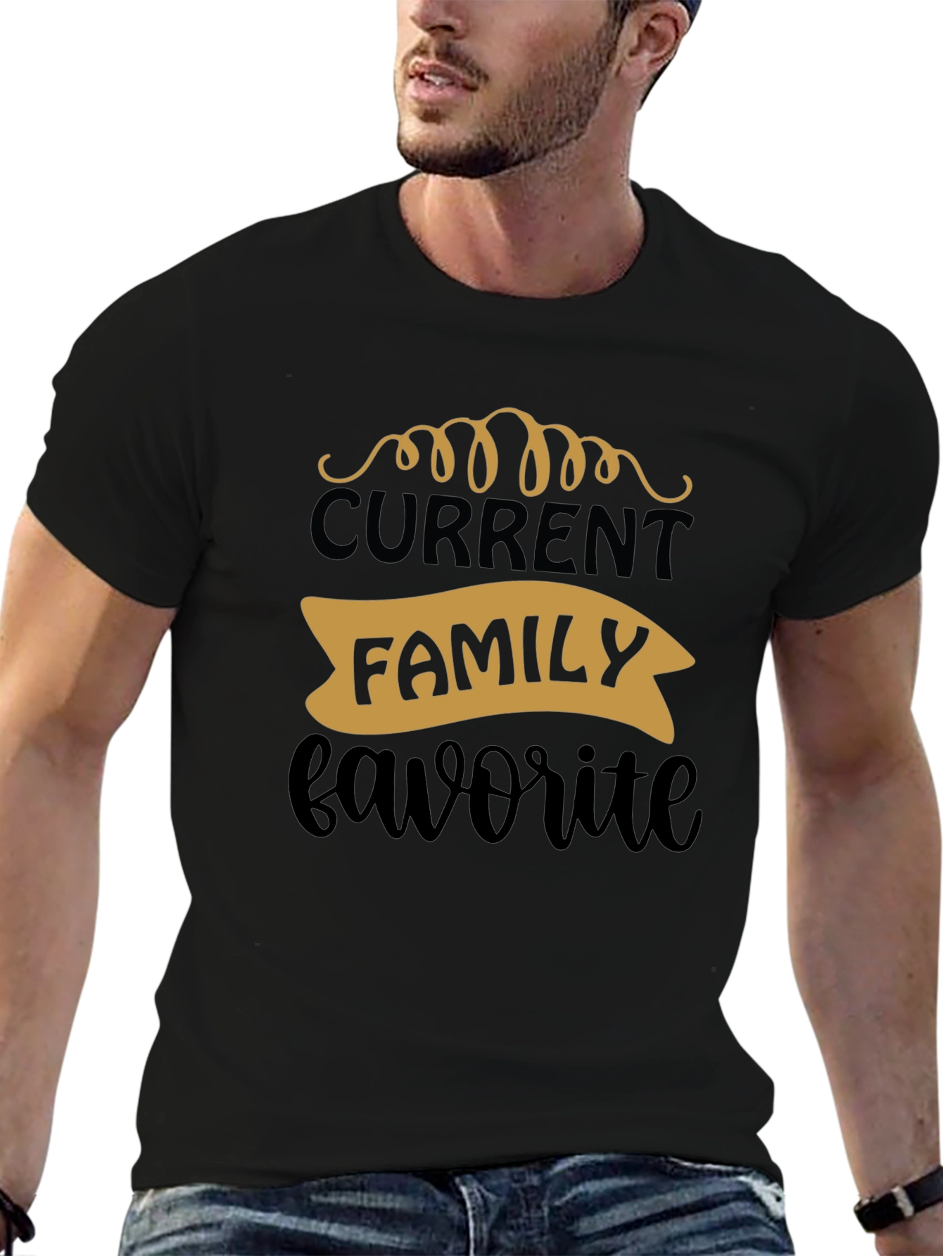 Current Family Favorite Black Graphic Tee